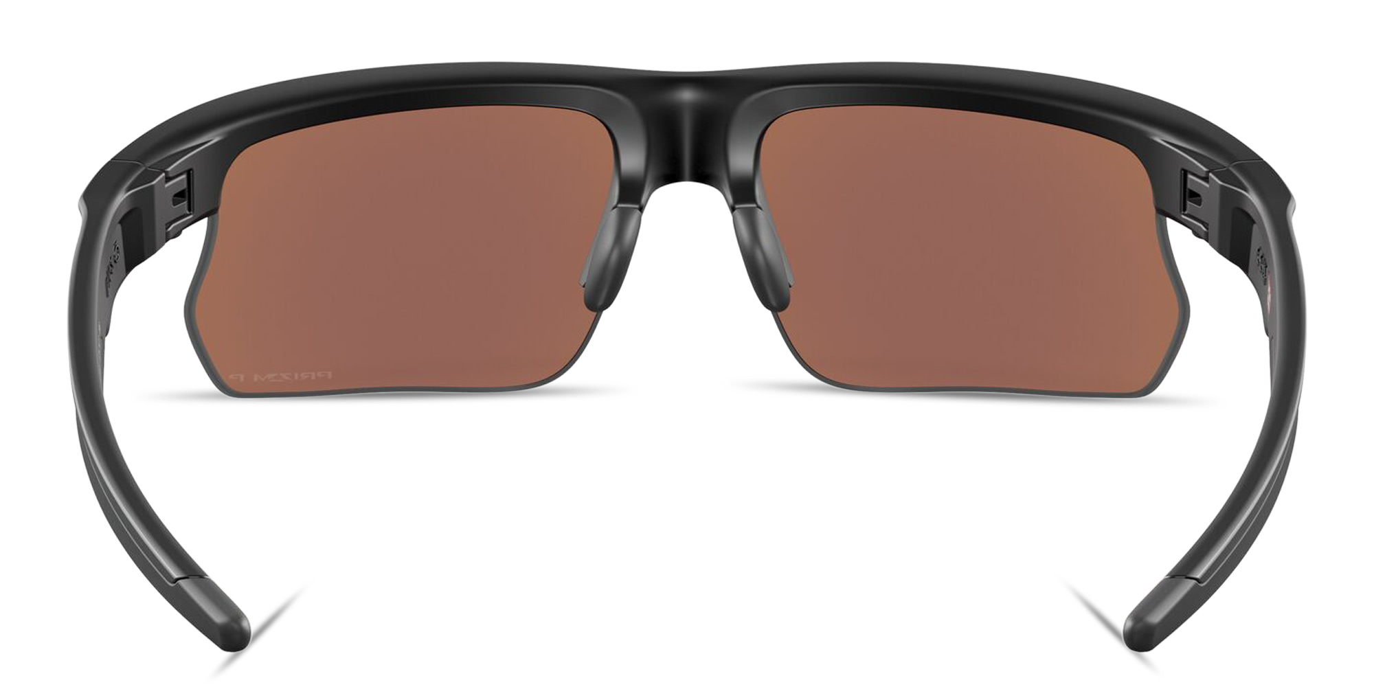 Shop Oakley BiSphaera Unisex Half-Rim Wide Rectangle Sunglasses in Black online.