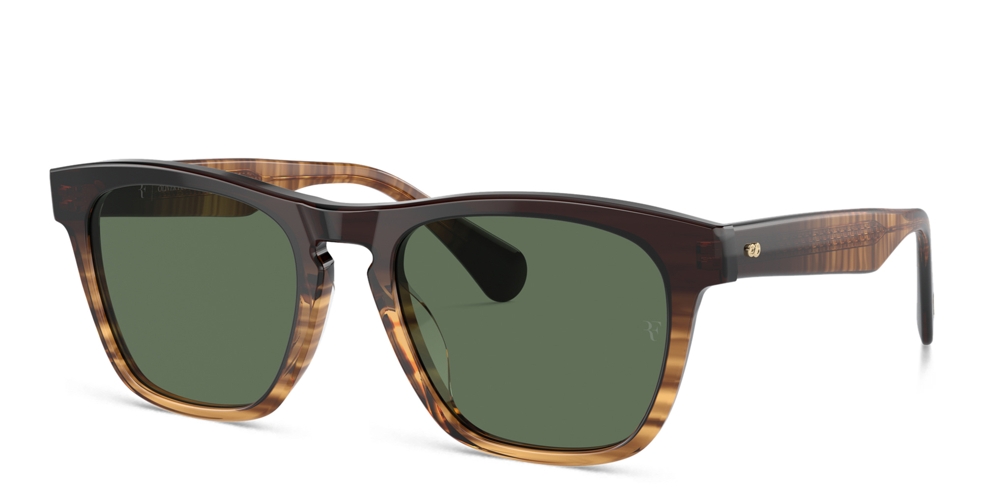 Shop OLIVER PEOPLES Logo Unisex Square Sunglasses in Brown online.