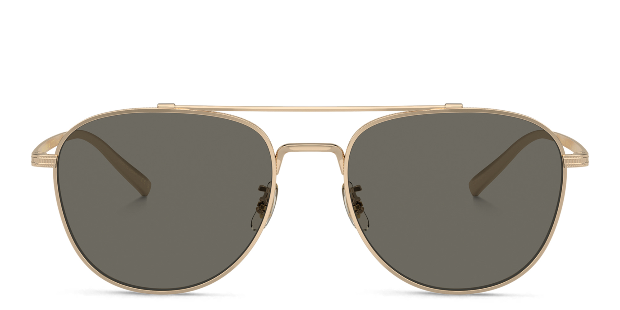تسوق نظارات شمسية ريفيتي طراز بيلوت للجنسين أوليفر بيبلز بلون ذهبي أونلاين.
