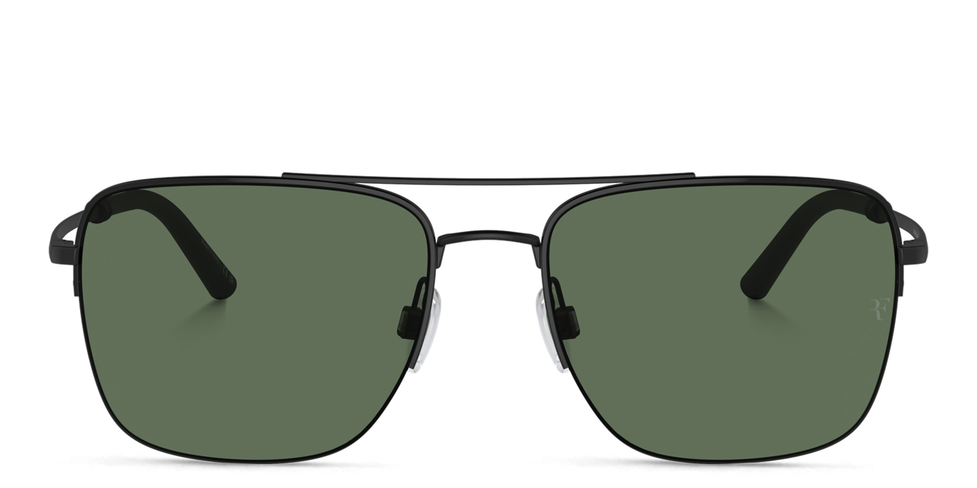 Shop OLIVER PEOPLES Logo Pilot Sunglasses in Black online.