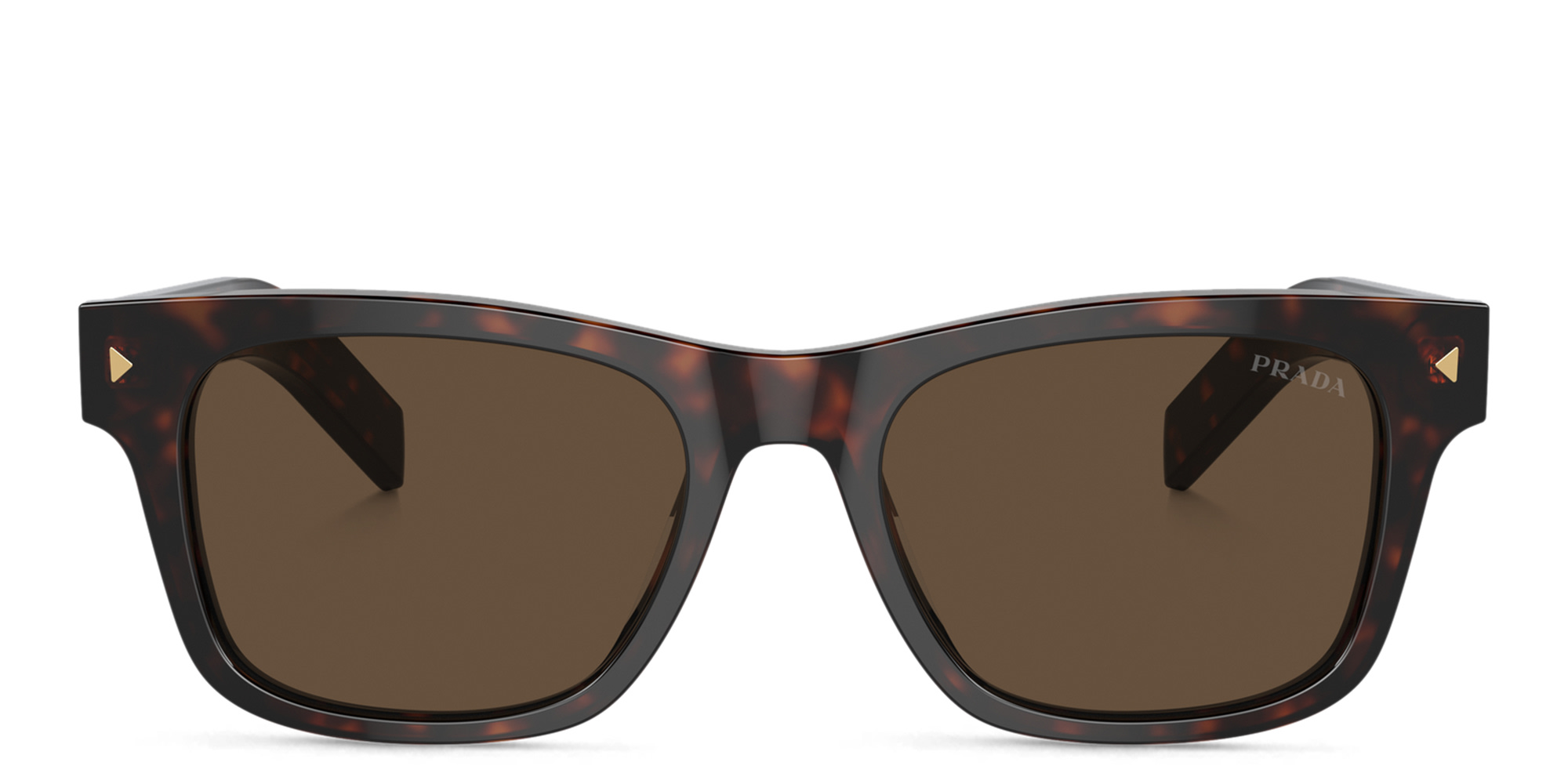 PRADA Logo Rectangle Sunglasses in Tortoise – Product Photo 1