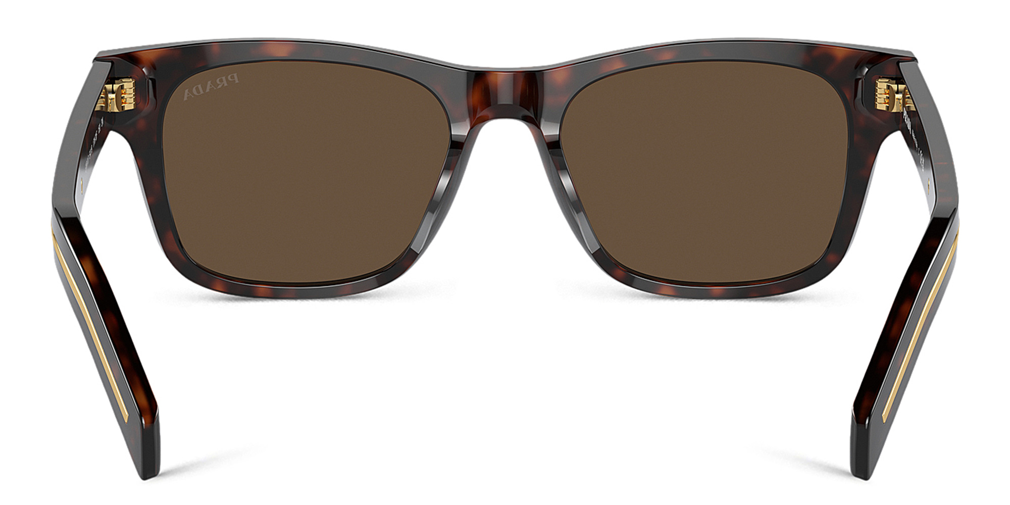 PRADA Logo Rectangle Sunglasses in Tortoise – Product Photo 4