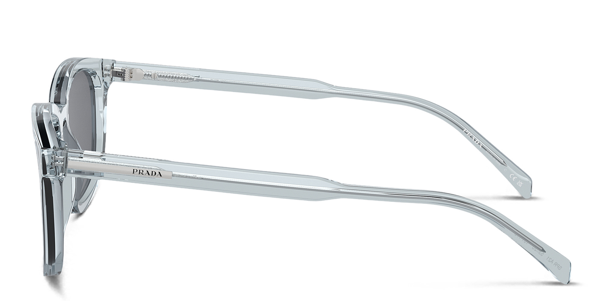 نظارات شمسية طراز بيلو بشعار العلامة من برادا بلون أزرق - صورة المنتج 3