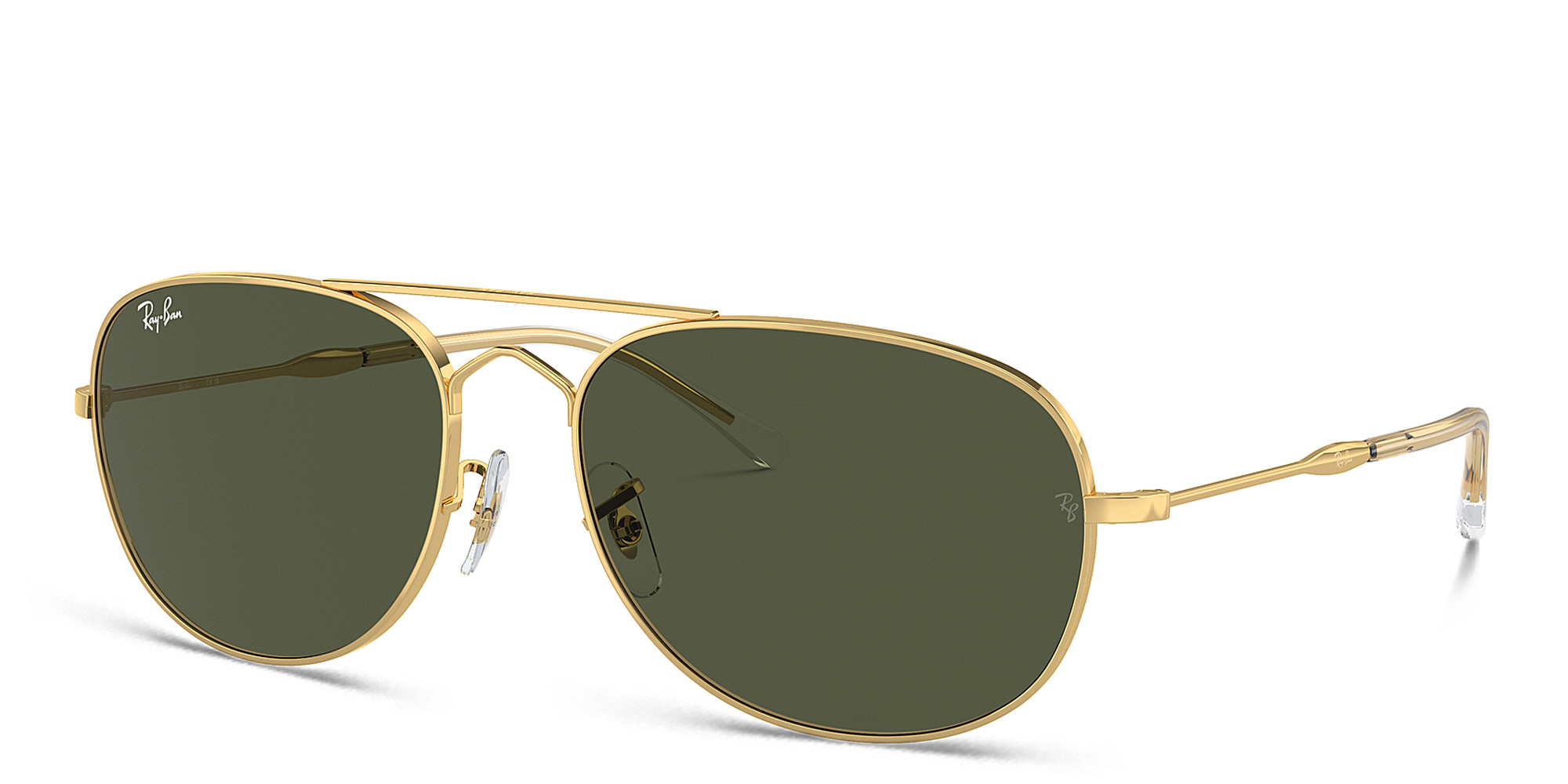 Ray-Ban Bain Bridge Unisex Pilot Sunglasses in Gold – Product Photo 2