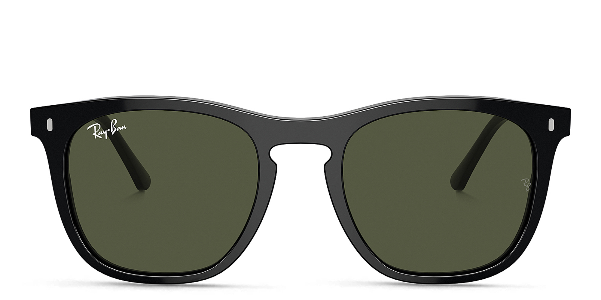 Shop Ray-Ban Logo Unisex Square Sunglasses in Black online.