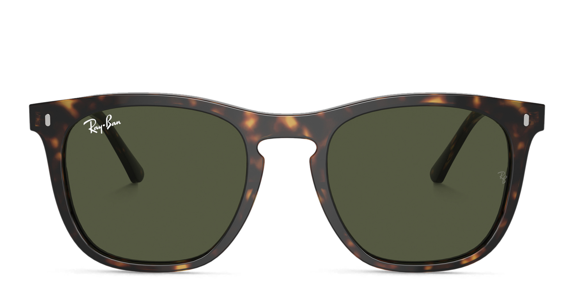 Shop Ray-Ban Logo Unisex Square Sunglasses in Havana online.