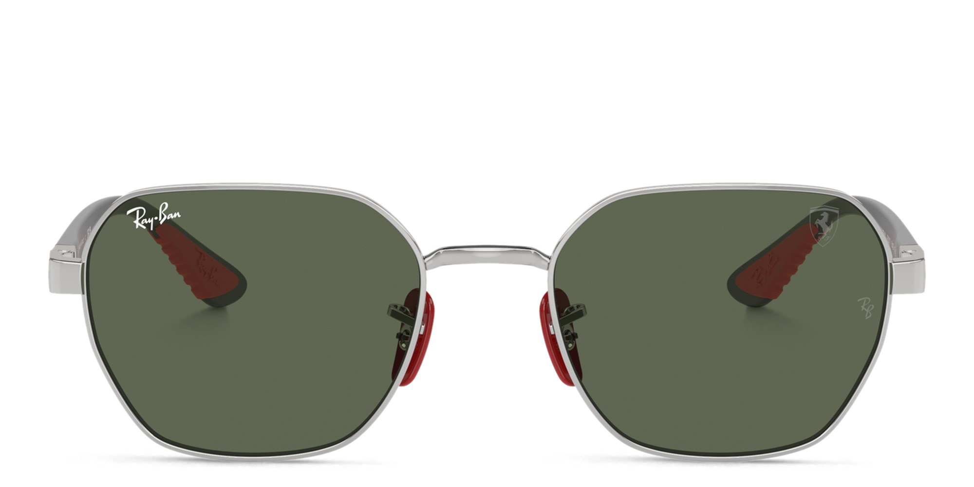 Ray-Ban Scuderia Ferrari Collection Unisex Irregular Sunglasses in Silver – Product Photo 1