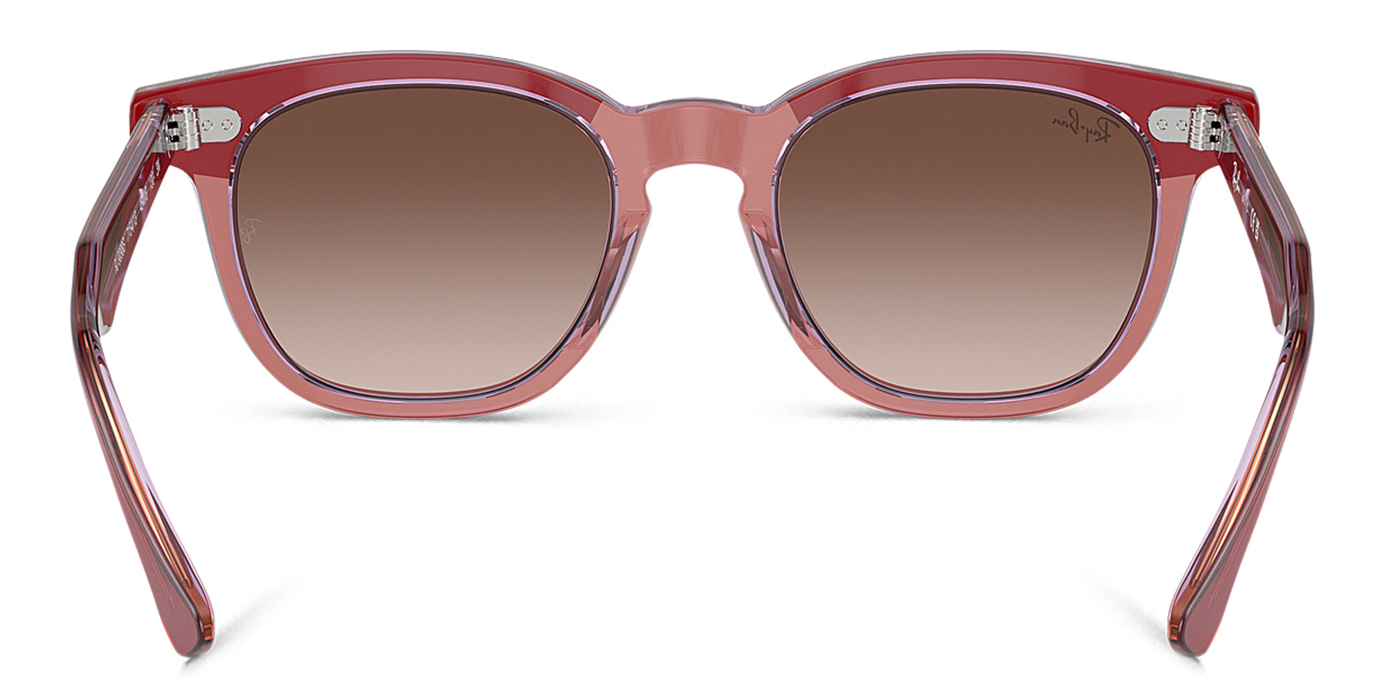 Shop Ray-Ban Junior Logo Kids Square Sunglasses in Red online.