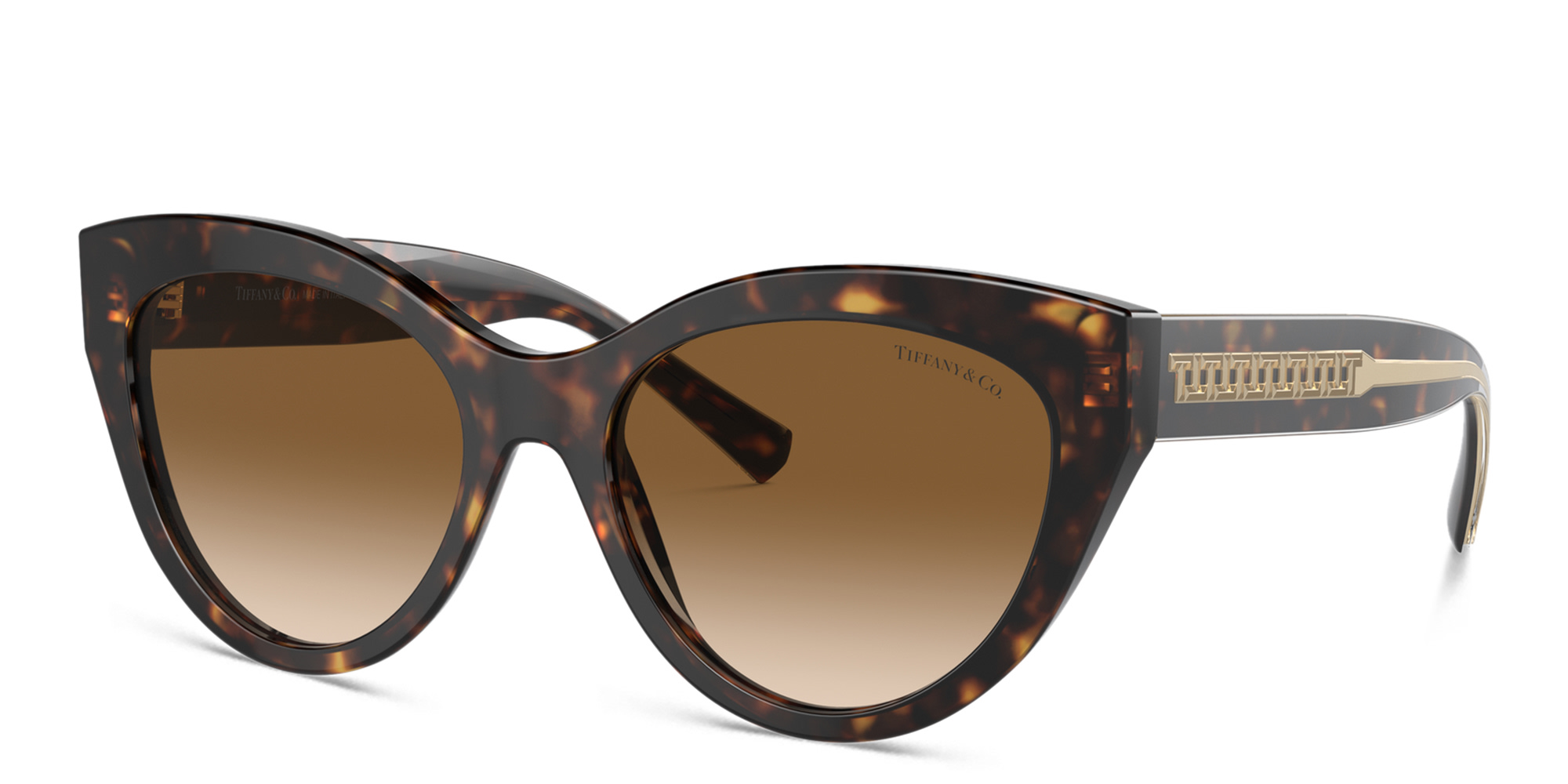 TIFFANY T True Cat-Eye Sunglasses in Havana – Product Photo 2