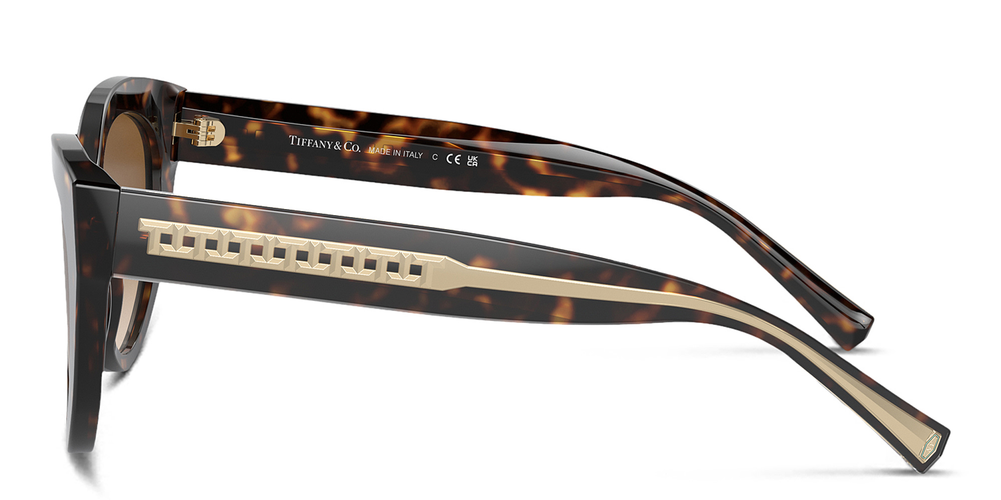 TIFFANY T True Cat-Eye Sunglasses in Havana – Product Photo 3