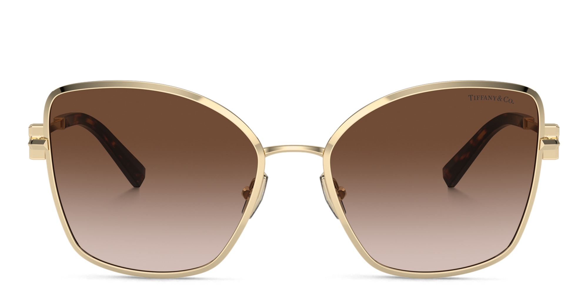 TIFFANY T Motif Butterfly Sunglasses in Pale Gold – Product Photo 1