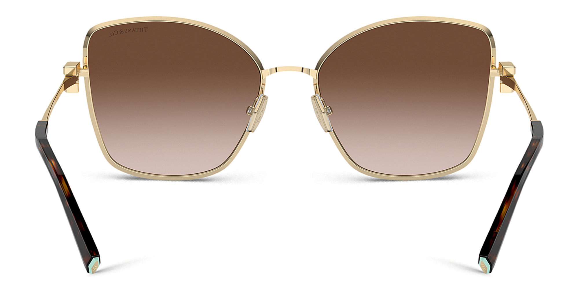 TIFFANY T Motif Butterfly Sunglasses in Pale Gold – Product Photo 4