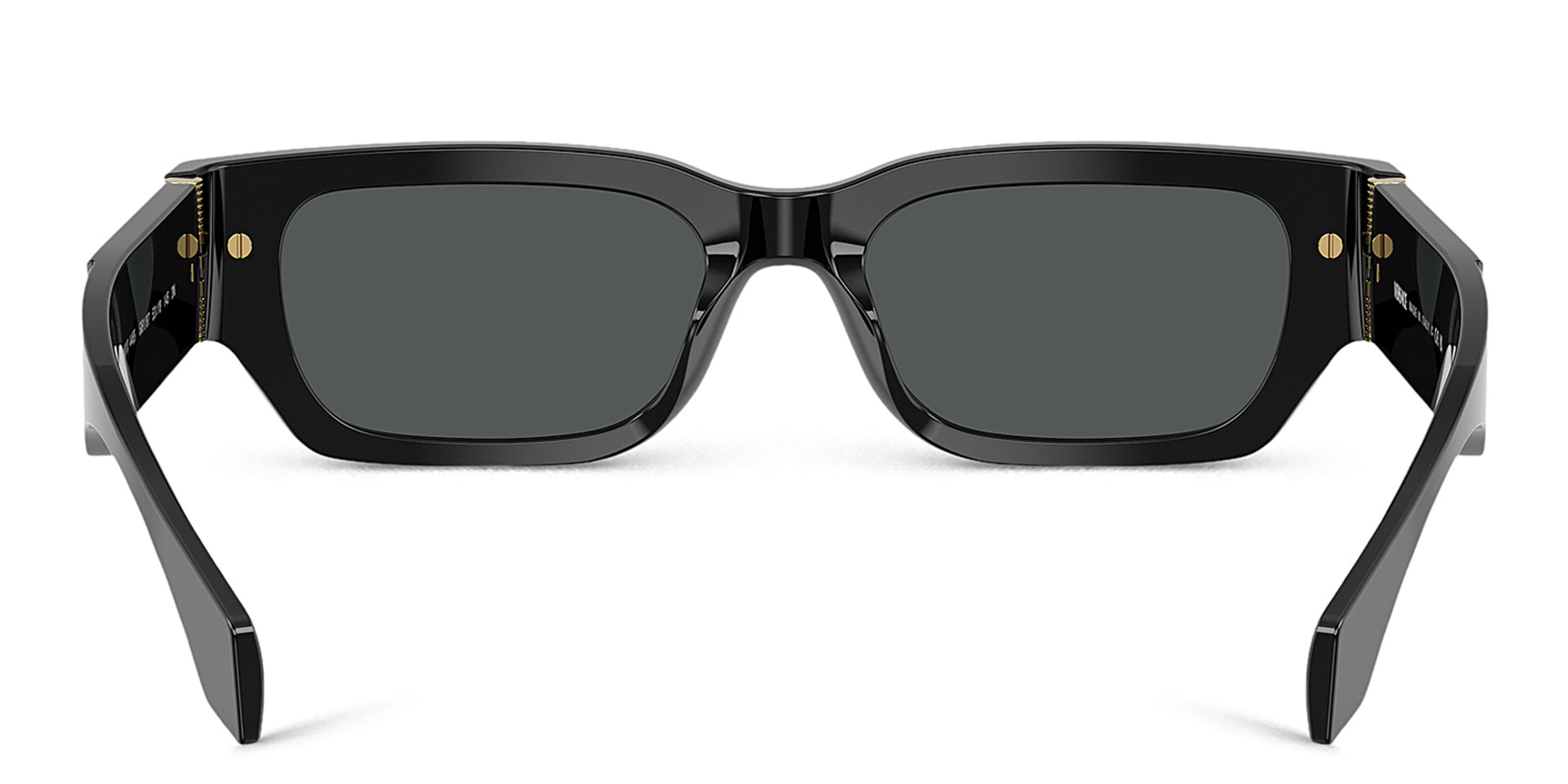VERSACE Medusa Rectangle Sunglasses in Black – Product Photo 4