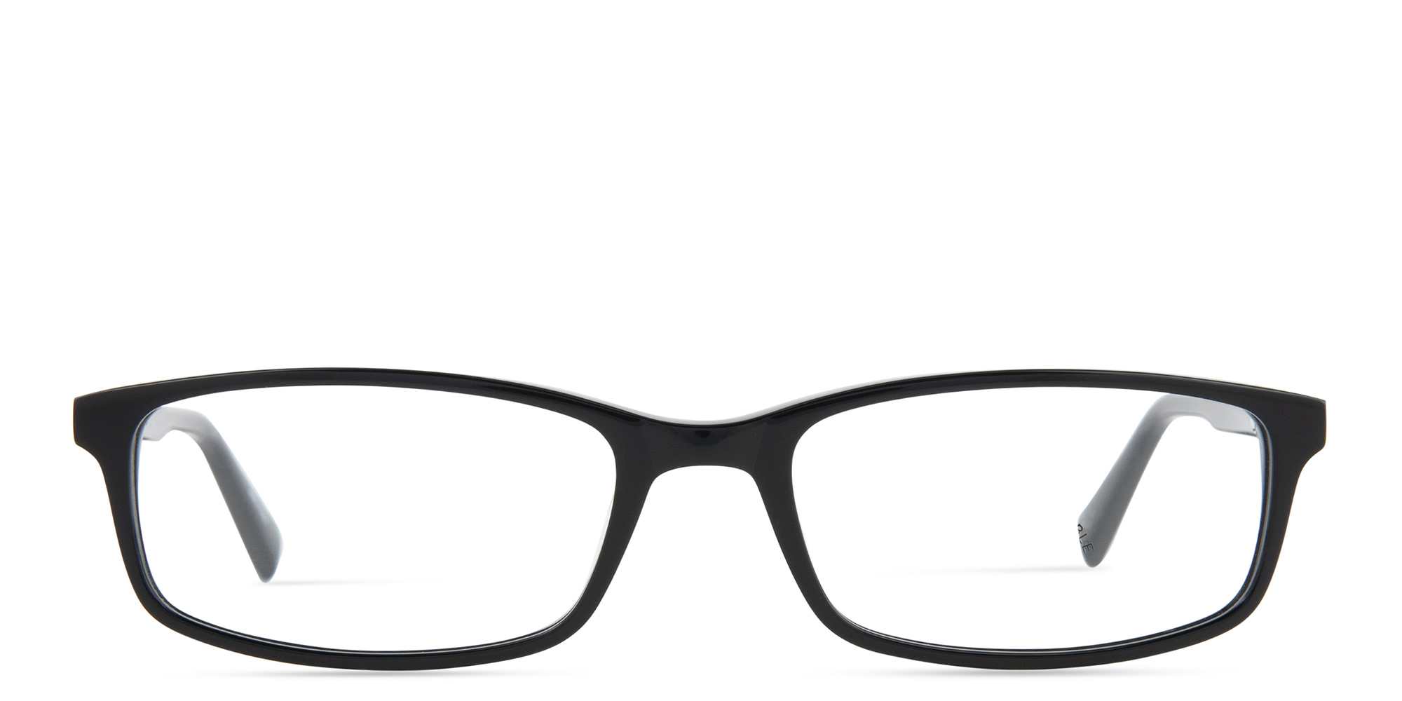 EYE'M Rectangle Eyeglasses in Black – Product Photo 1