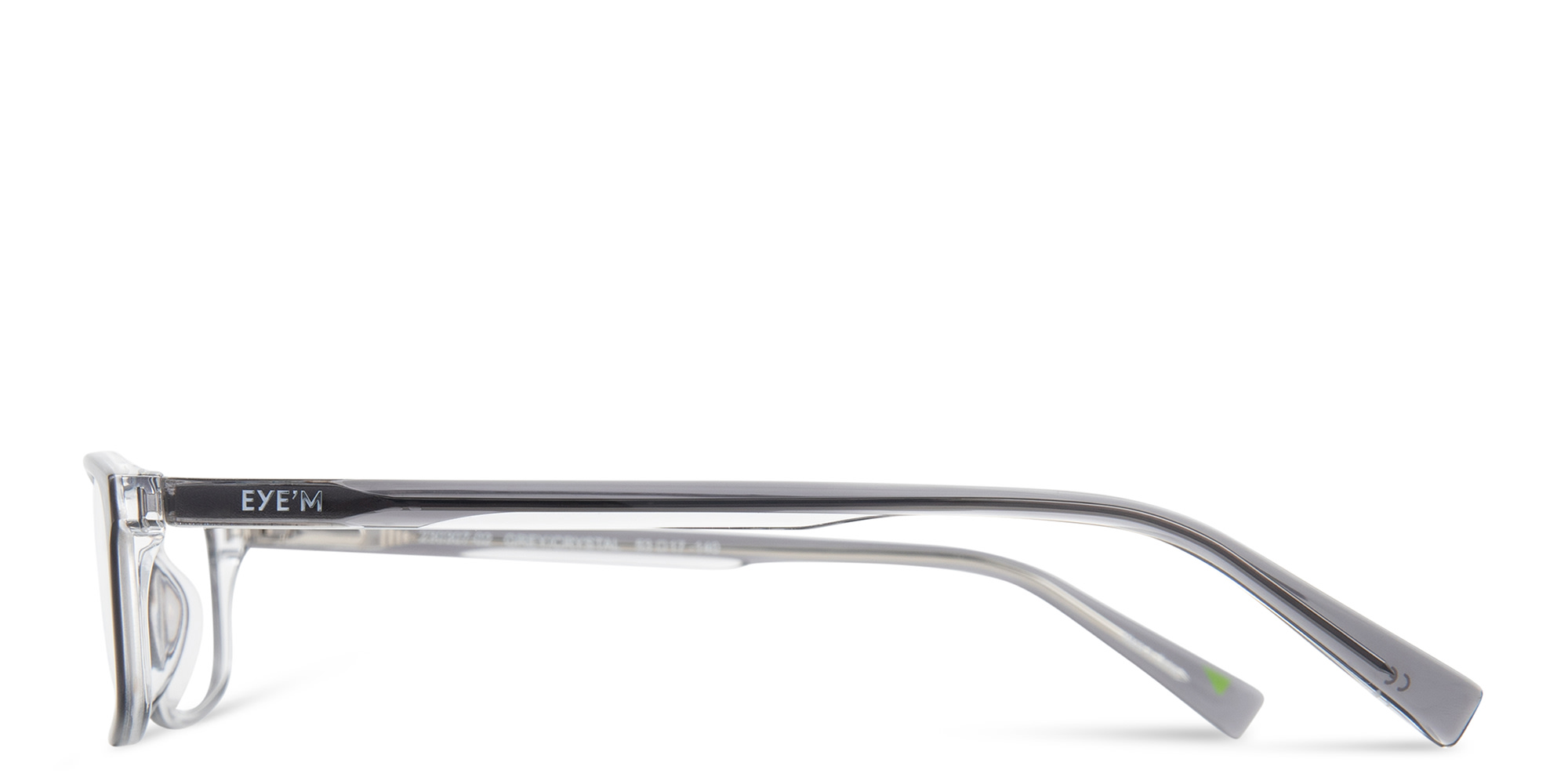 EYE'M Rectangle Eyeglasses in Grey – Product Photo 3