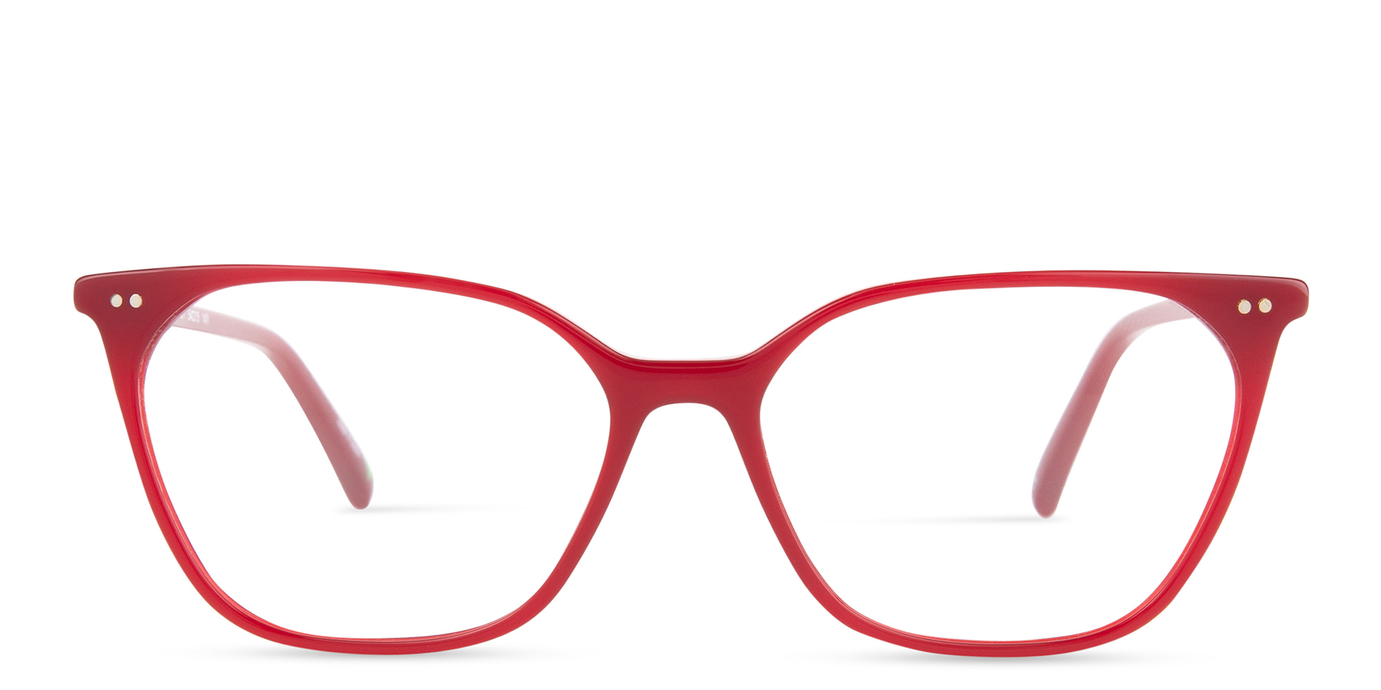 EYE'M Square Eyeglasses in Burgundy – Product Photo 1