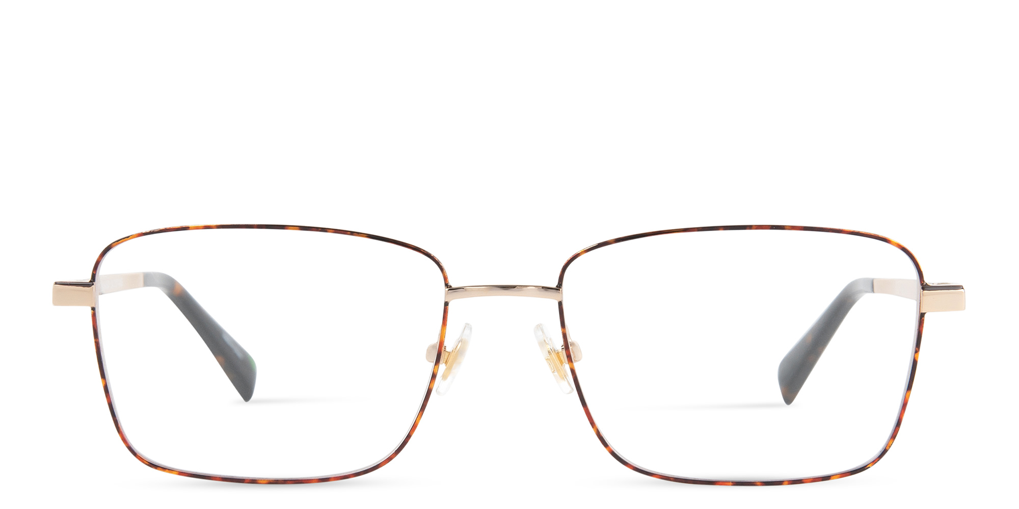 EYE'M Rectangle Eyeglasses in Gold – Product Photo 1