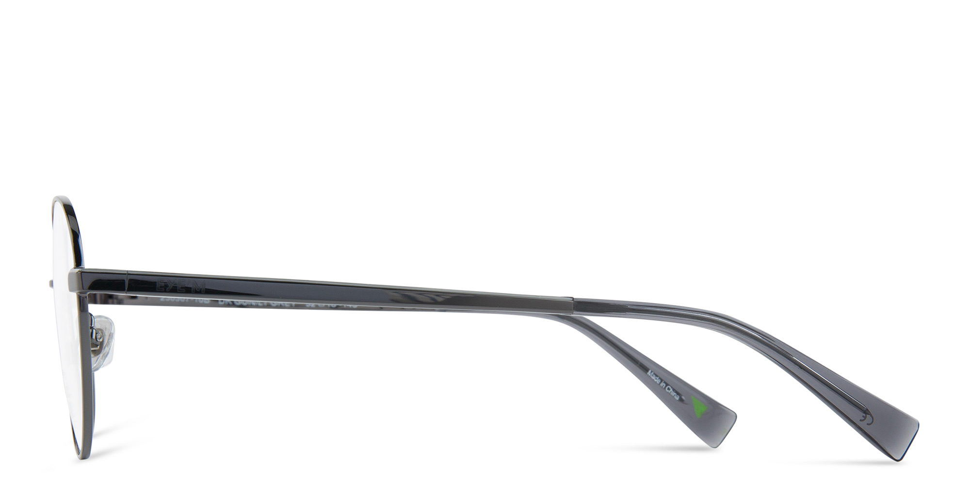 Shop EYE'M Round Eyeglasses in Gunmetal online.