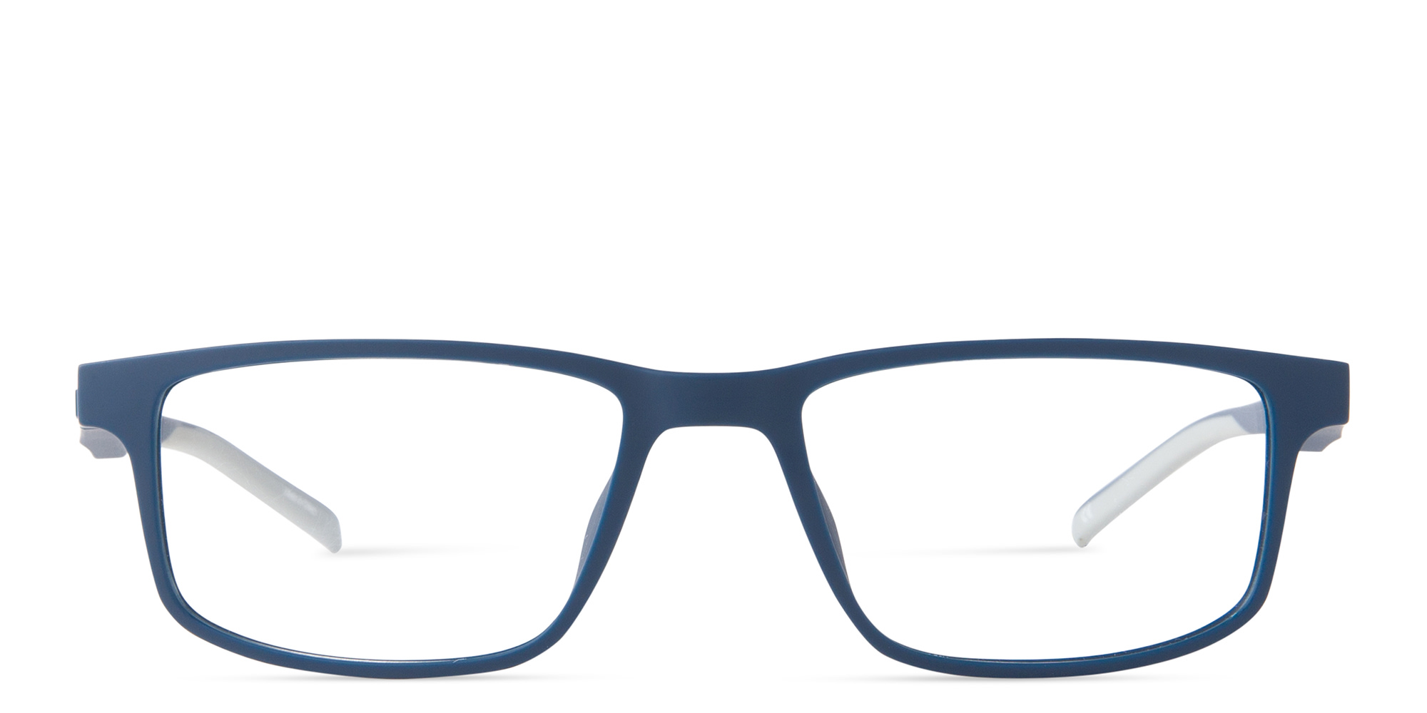 EYE'M Clip-On Rectangle Eyeglasses in Blue – Product Photo 3