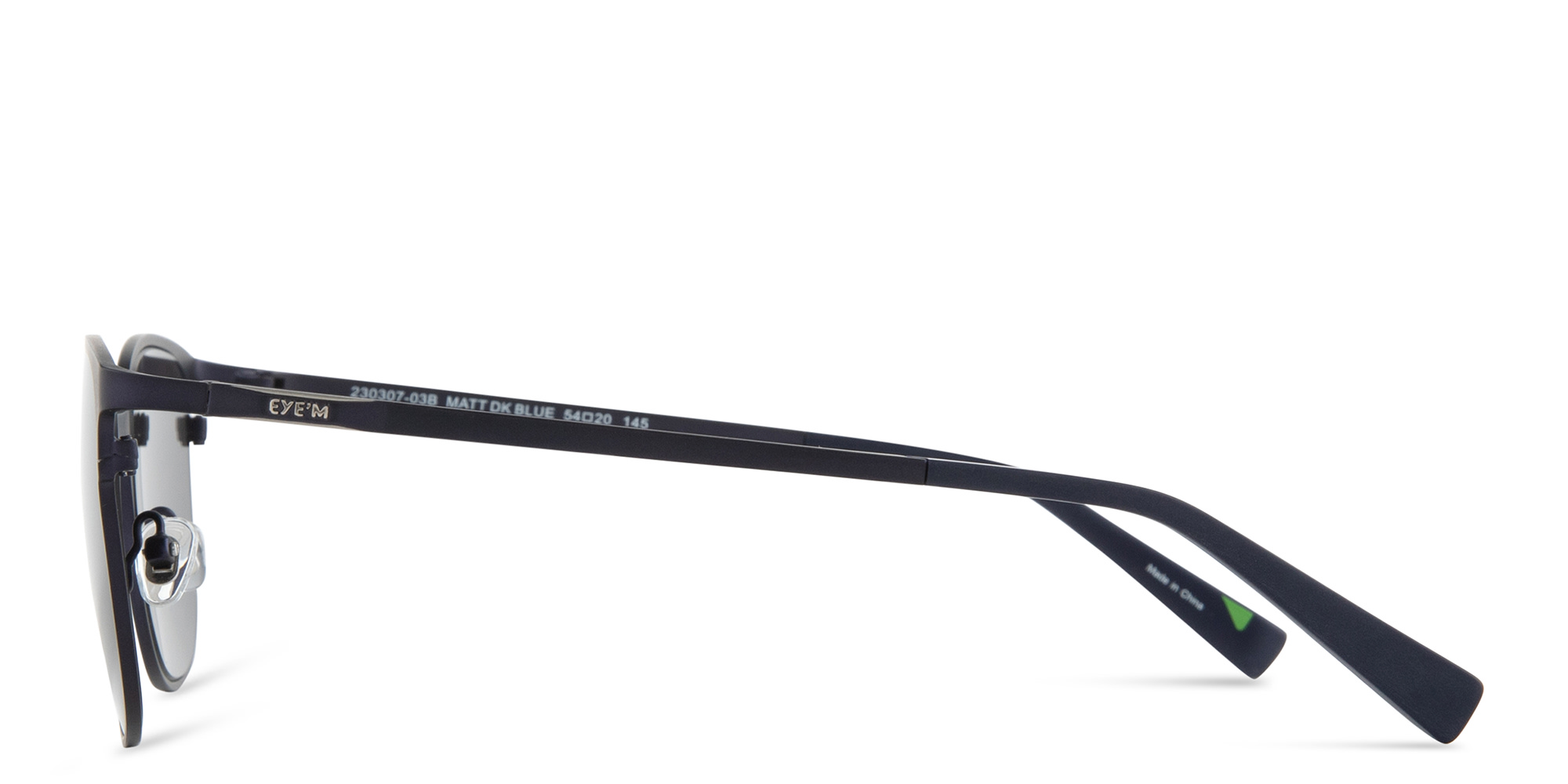 EYE'M Square Sunglasses in Blue – Product Photo 4