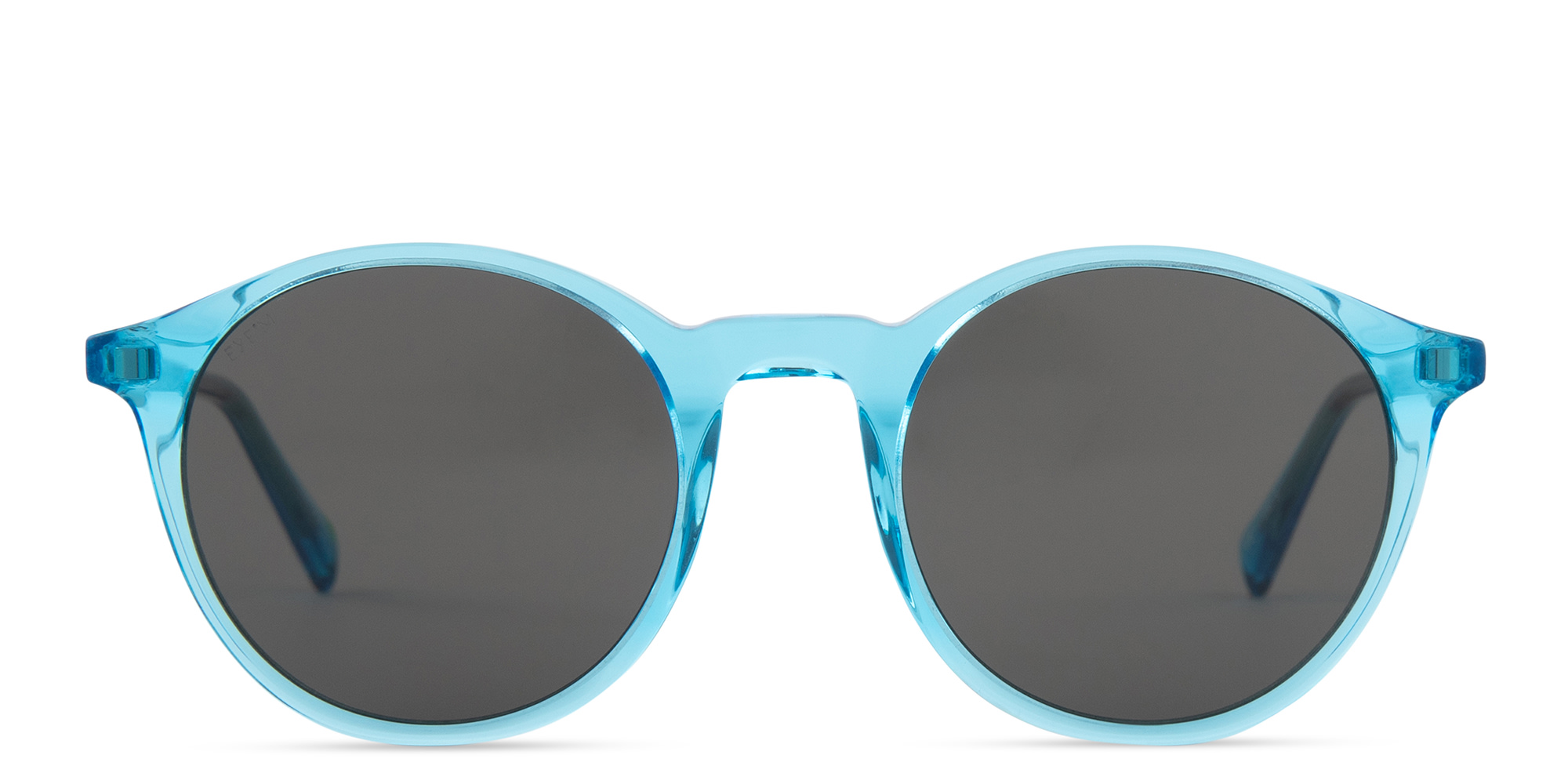 Shop EYE'M Round Sunglasses in Blue online.
