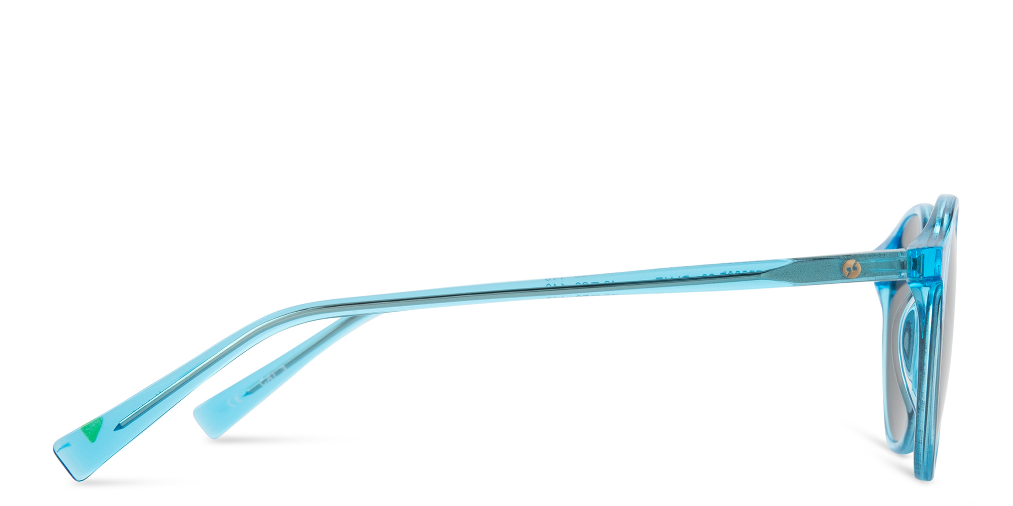 Shop EYE'M Round Sunglasses in Blue online.