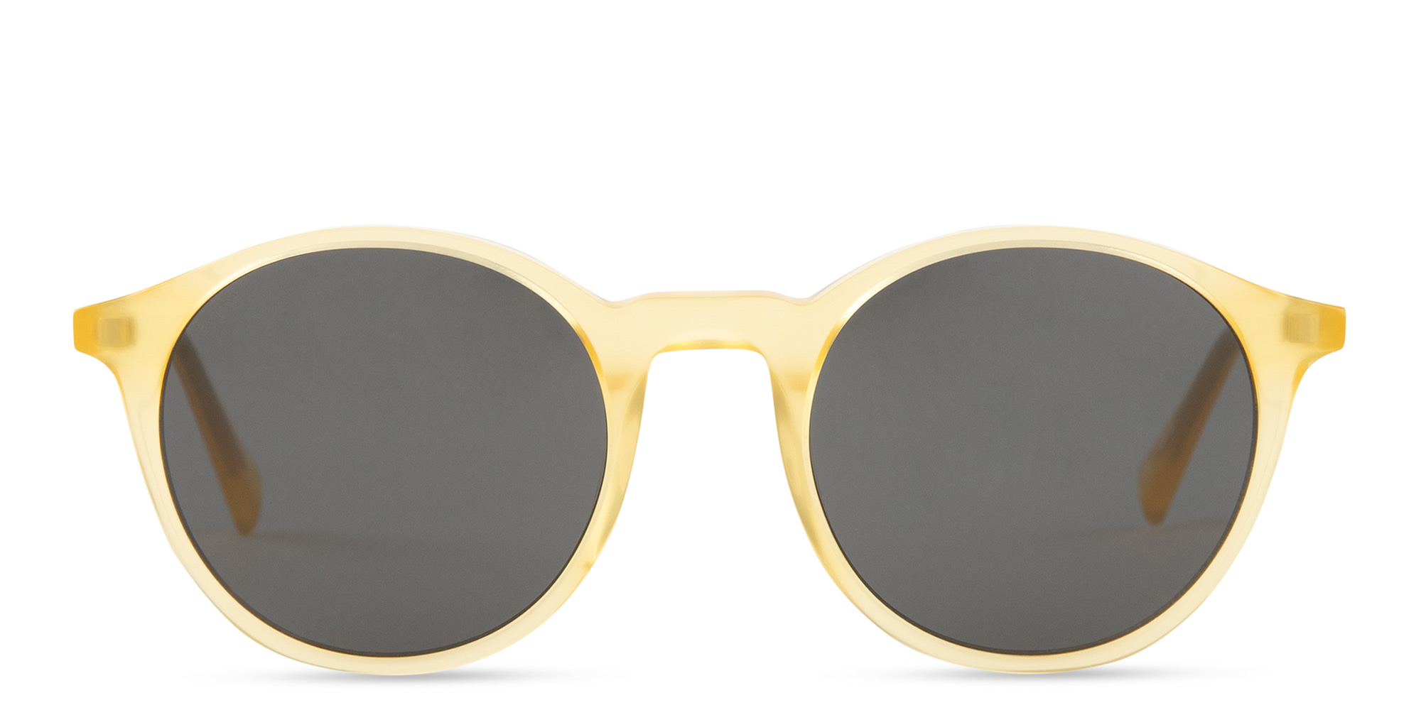 Shop EYE'M Round Sunglasses in Yellow online.