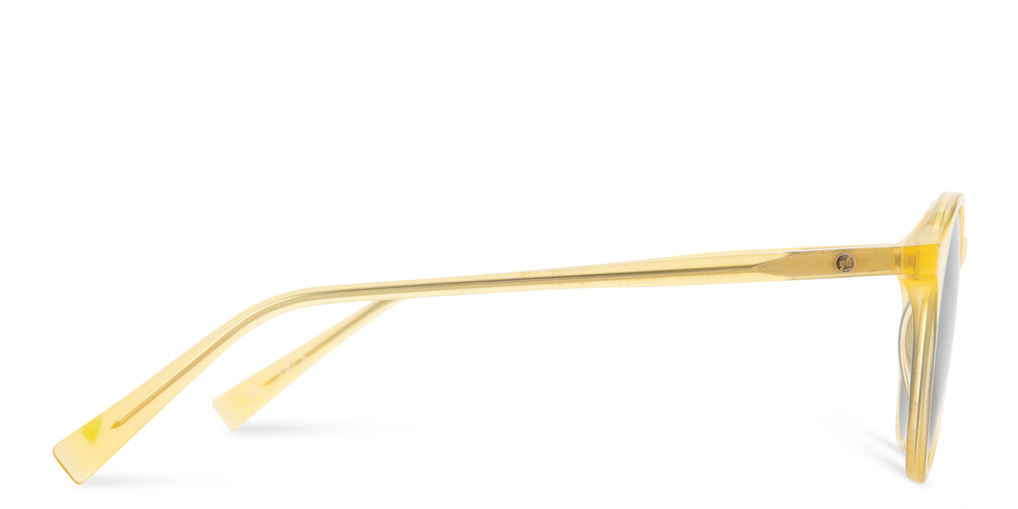 Shop EYE'M Round Sunglasses in Yellow online.