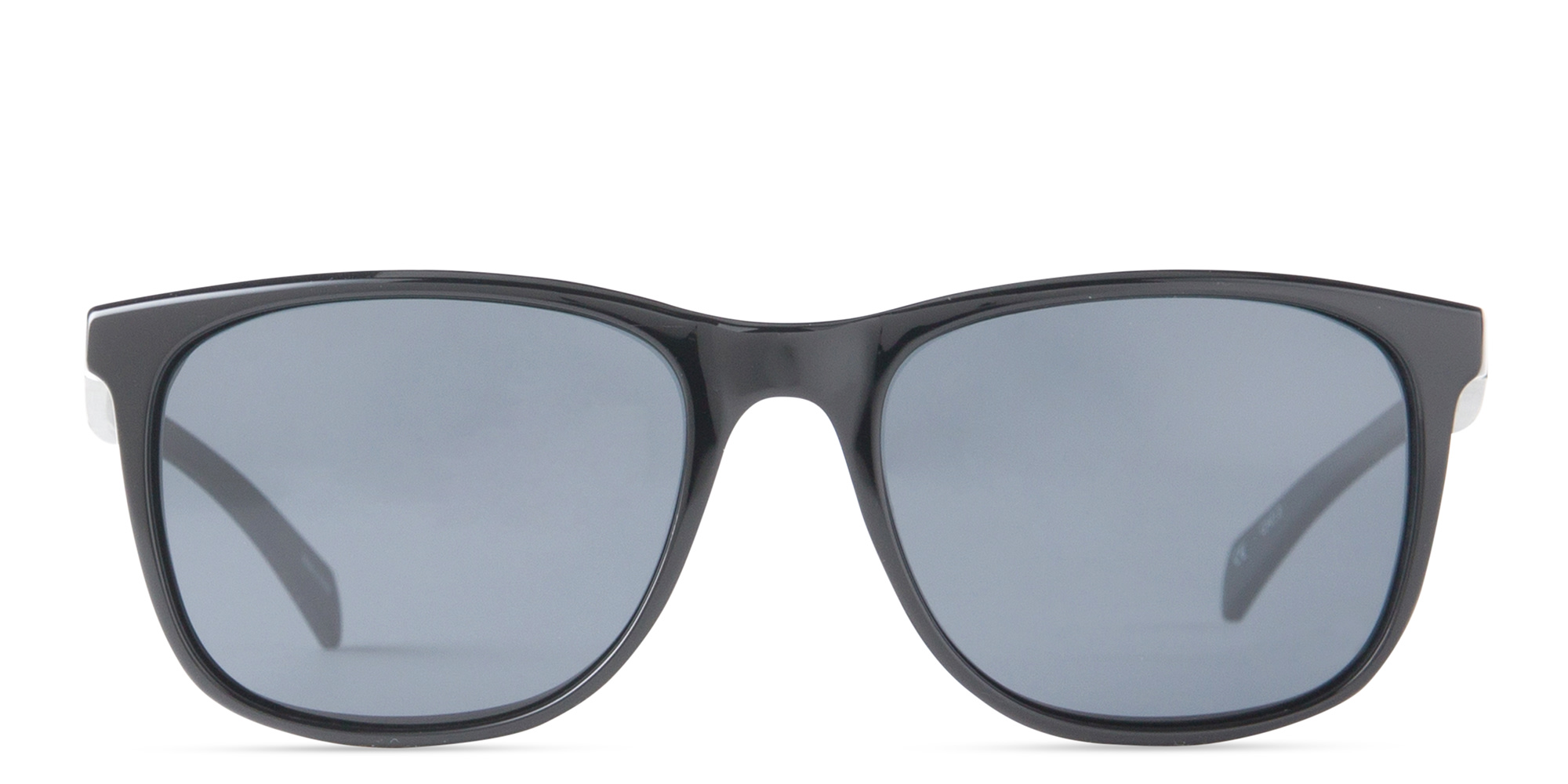 EYE'M Unisex Square Sunglasses in Black – Product Photo 1