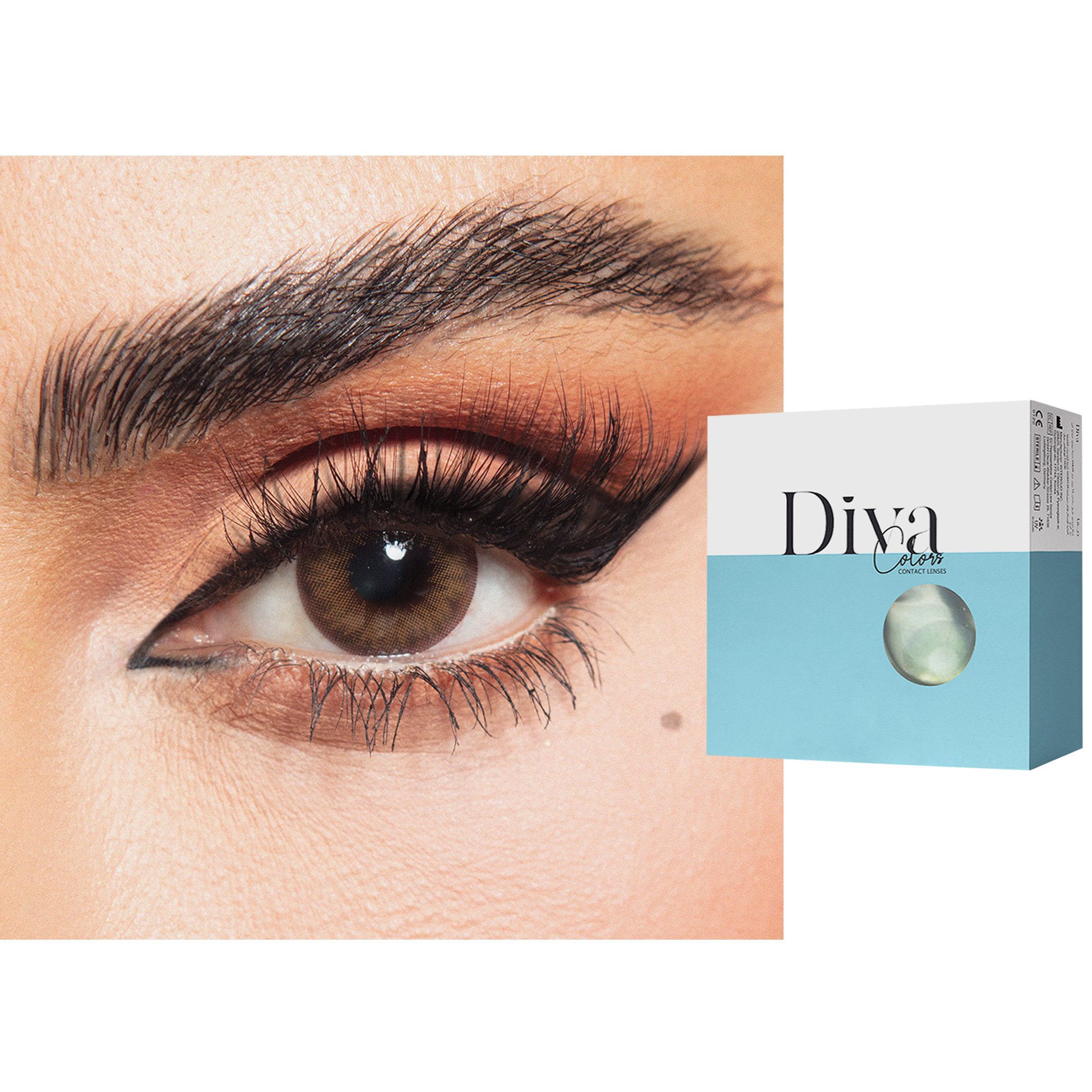 Shop DIVA Monthly Color Contact Lenses - Beton online.