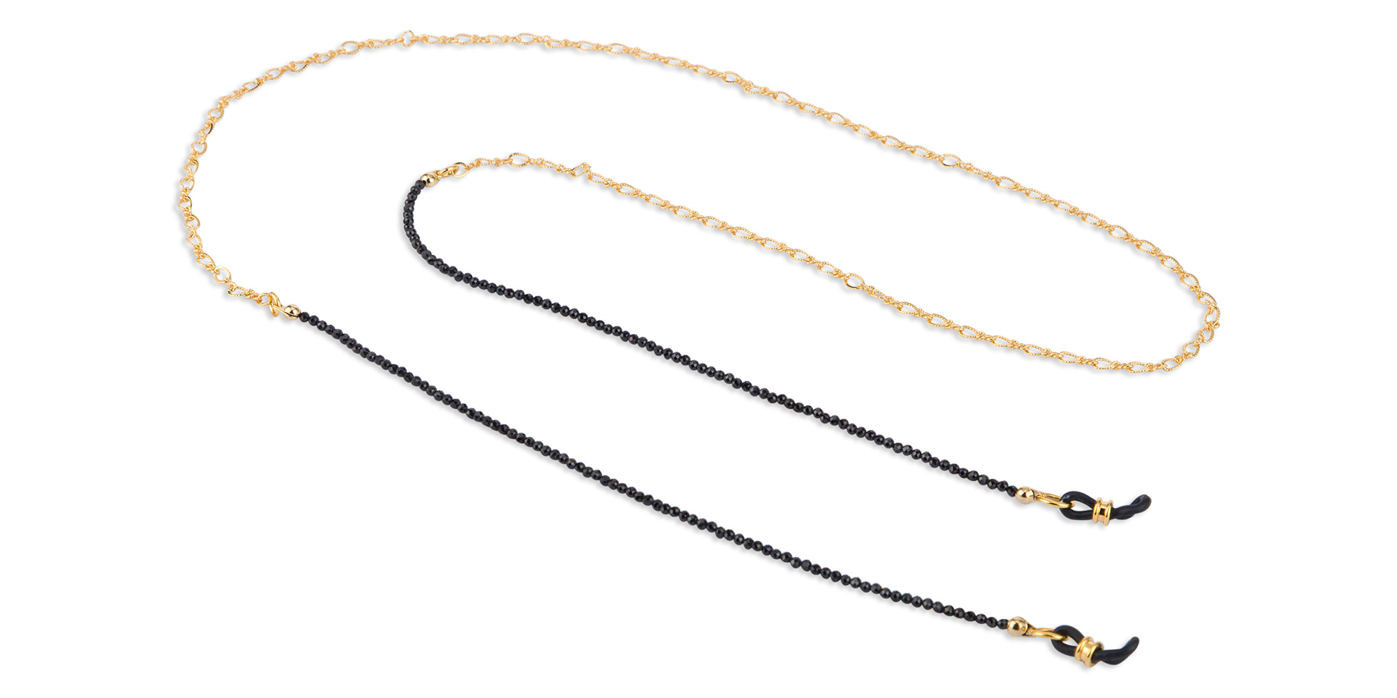 DIFFUSER TOKYO Black Spinel Unisex Glasses Chain – Product Photo 1