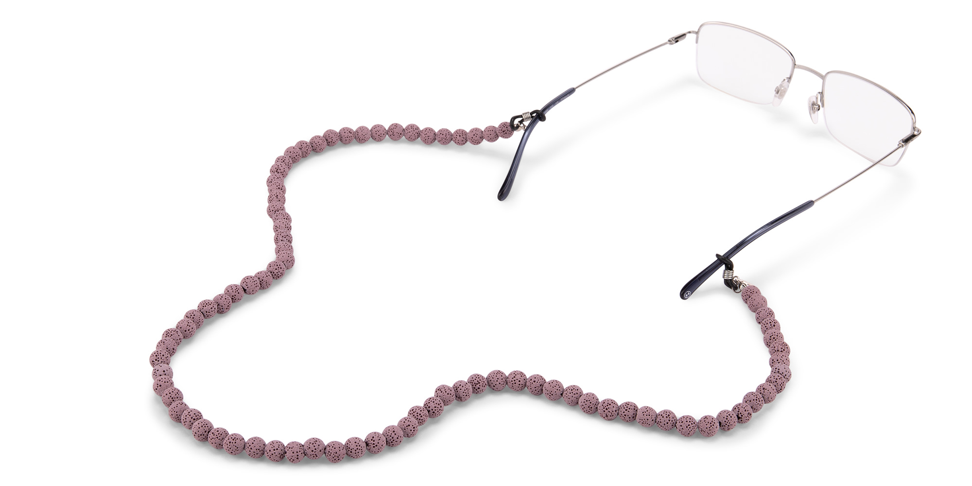 Shop The RICCI DISTRICT Lava Stone Unisex Glasses Chain online.