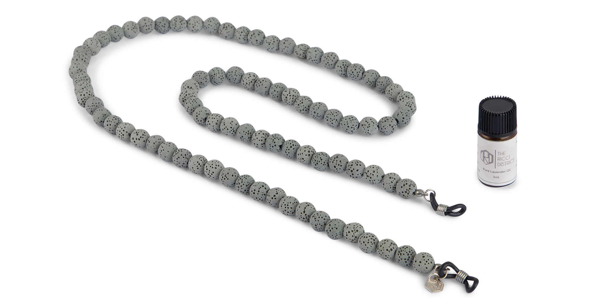 Shop The RICCI DISTRICT Lava Stone Unisex Glasses Chain online.