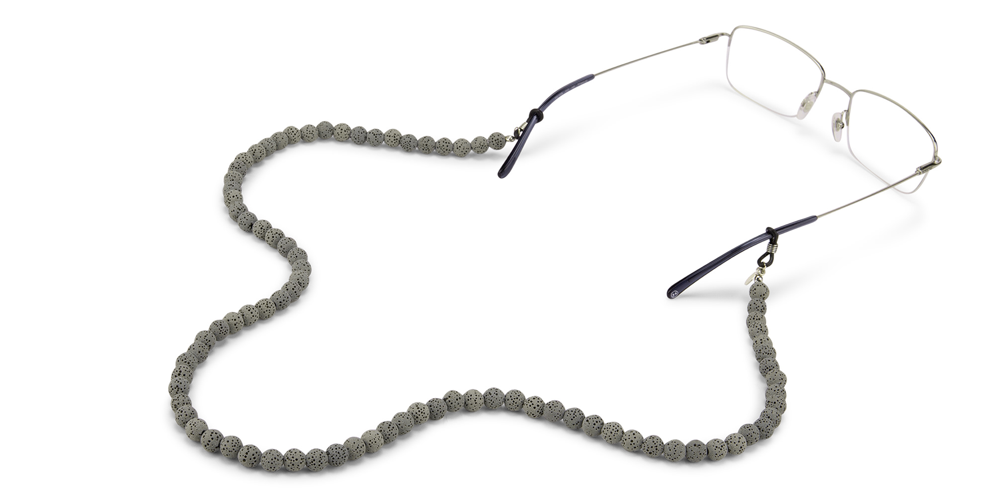 Shop The RICCI DISTRICT Lava Stone Unisex Glasses Chain online.