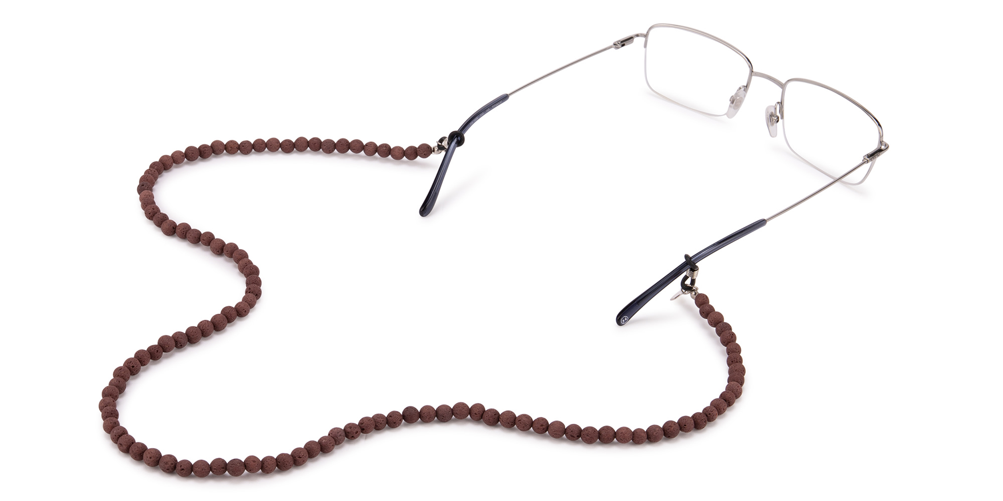 Shop The RICCI DISTRICT Lava Stone Unisex Glasses Chain online.