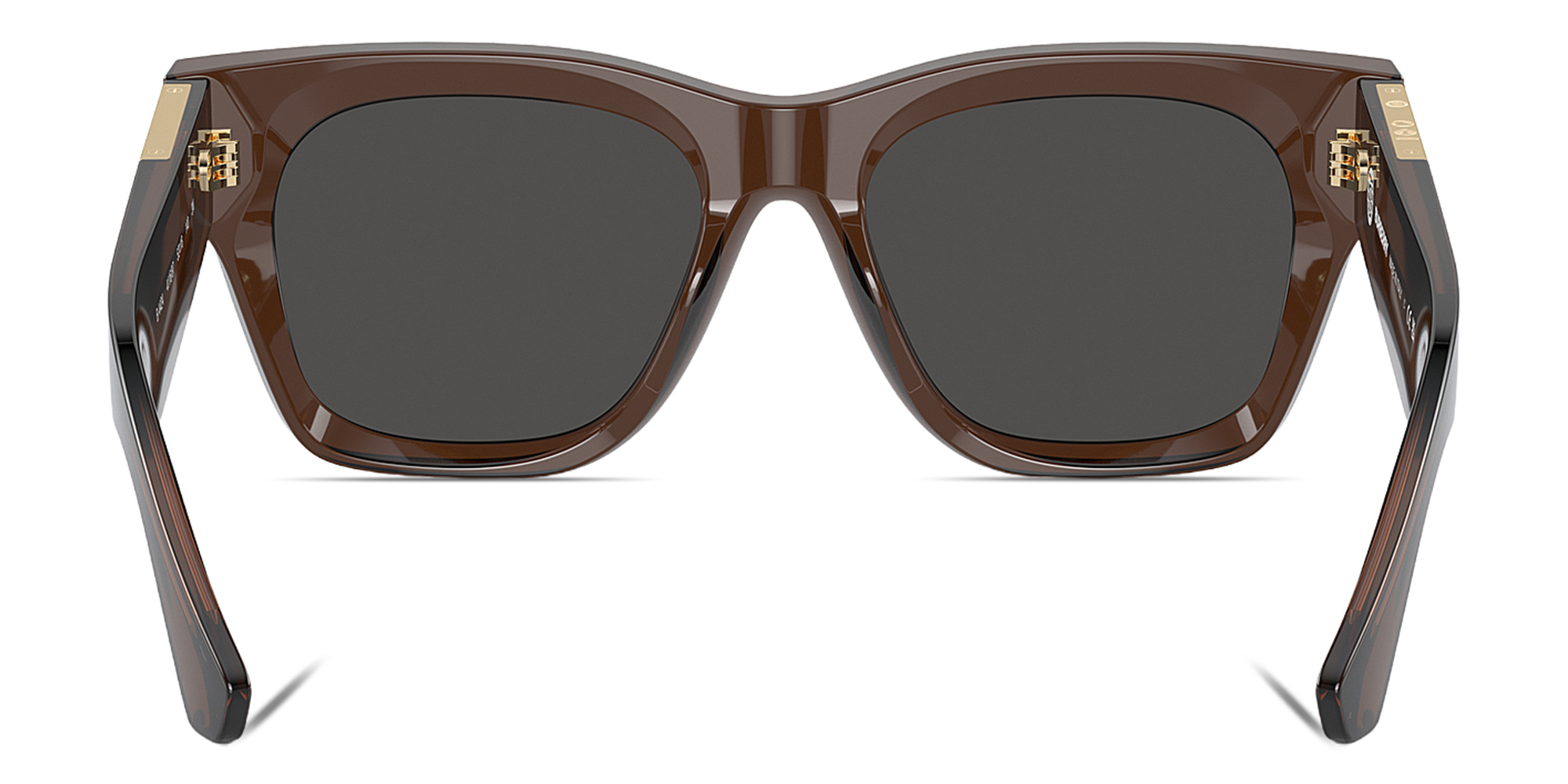 Shop BURBERRY Logo Signature Square Sunglasses in Brown online.