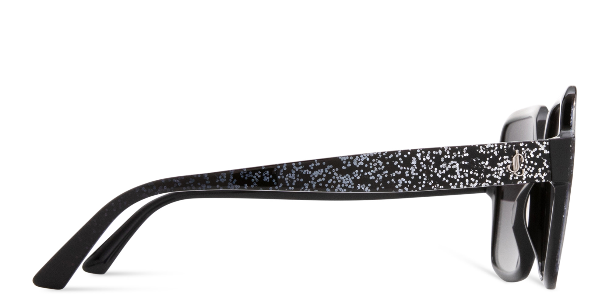 JIMMY CHOO JC Monogram Oversized Square Sunglasses in Black – Product Photo 3