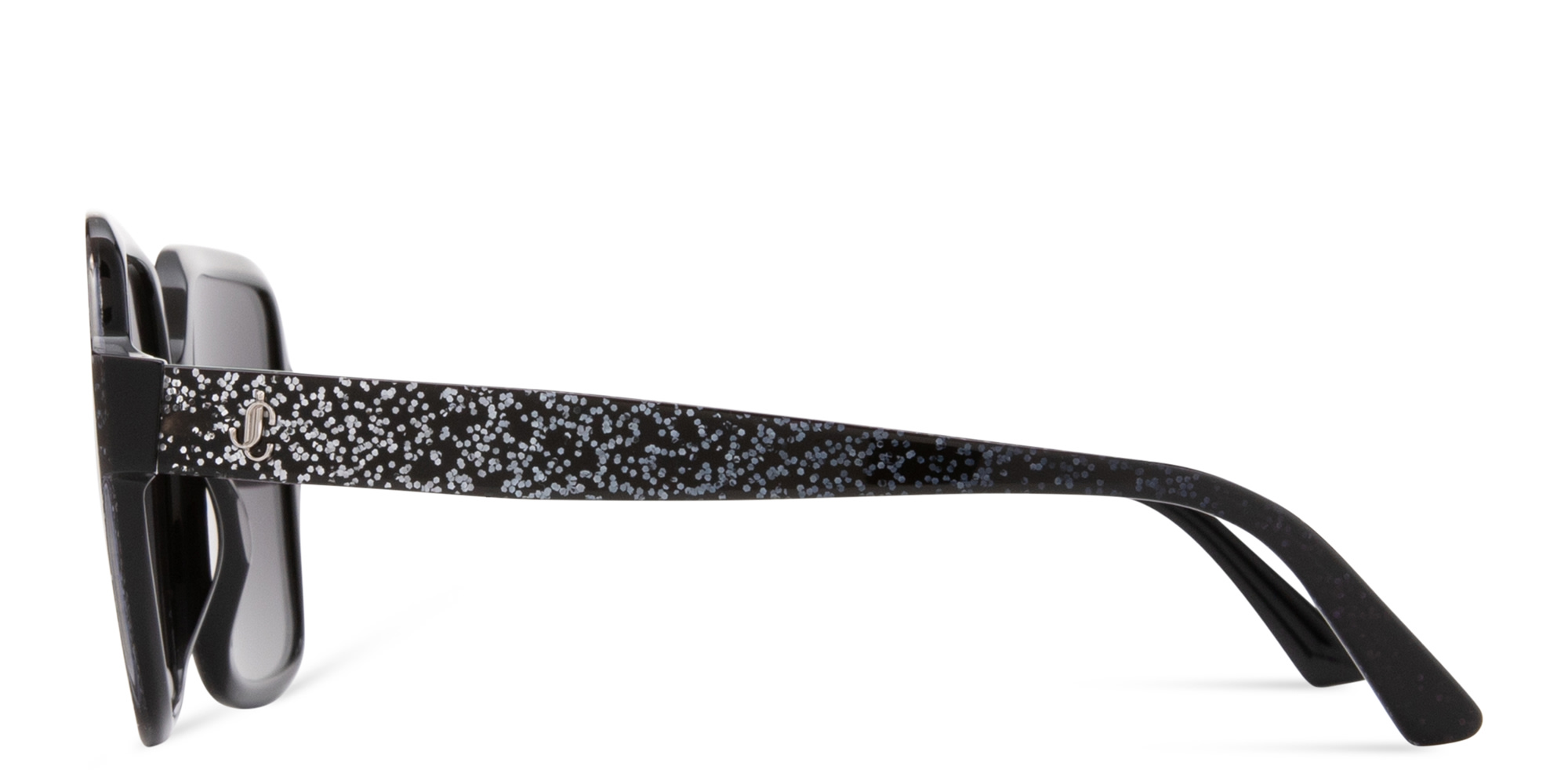JIMMY CHOO JC Monogram Oversized Square Sunglasses in Black – Product Photo 4