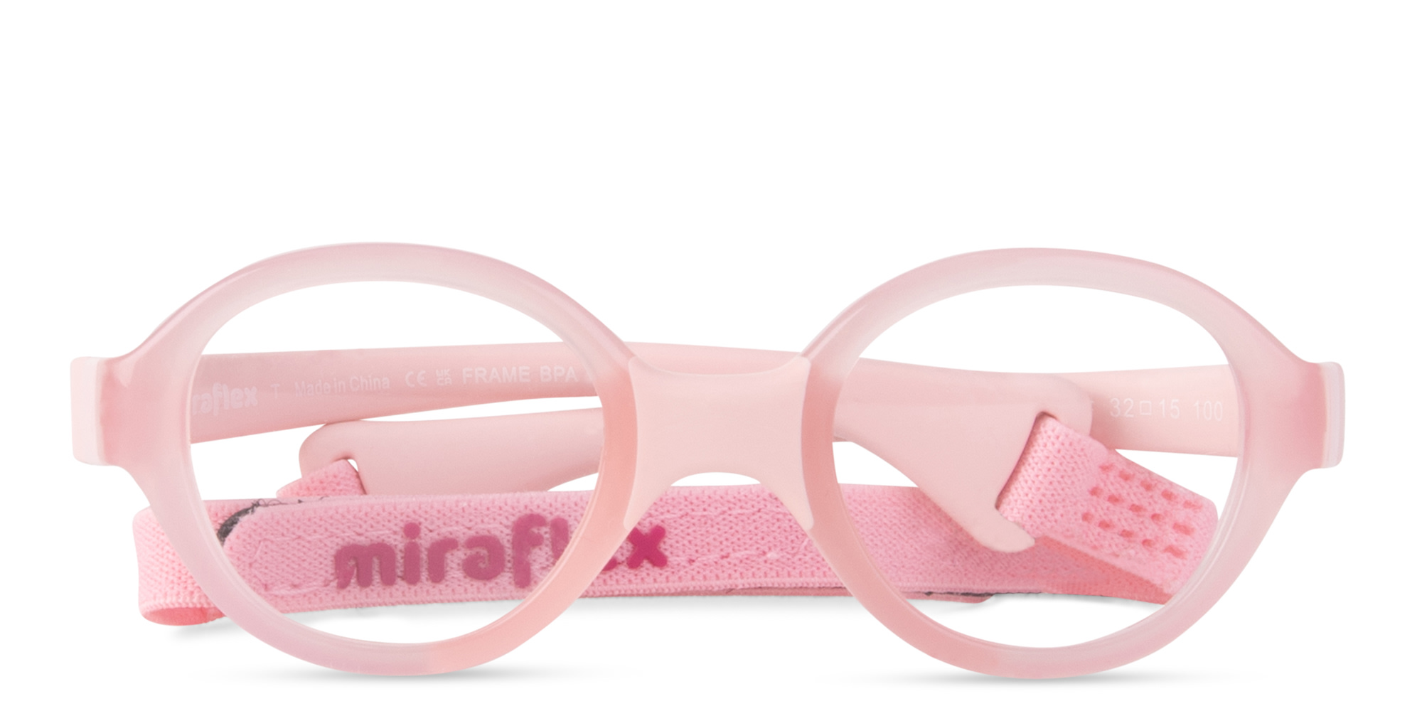 Shop Mira Flex Kids Oval Eyeglasses in Pink online.