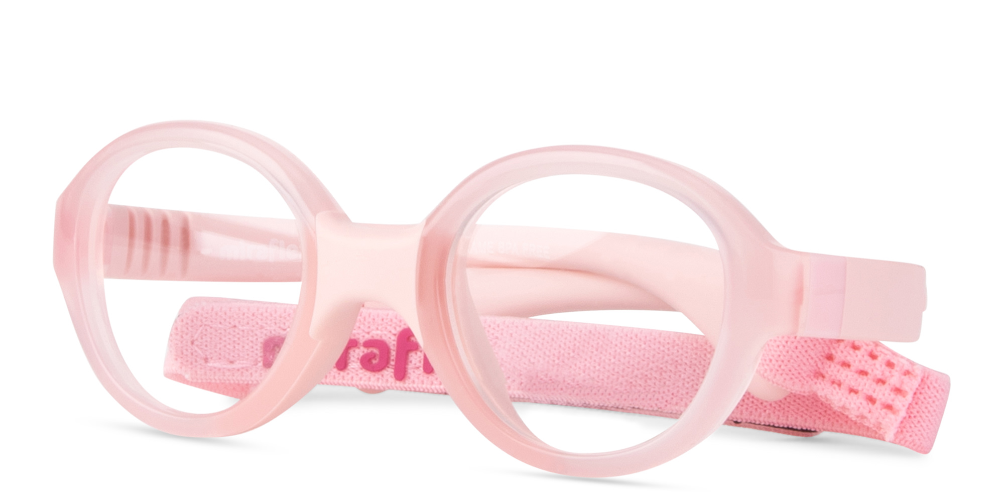 Shop Mira Flex Kids Oval Eyeglasses in Pink online.