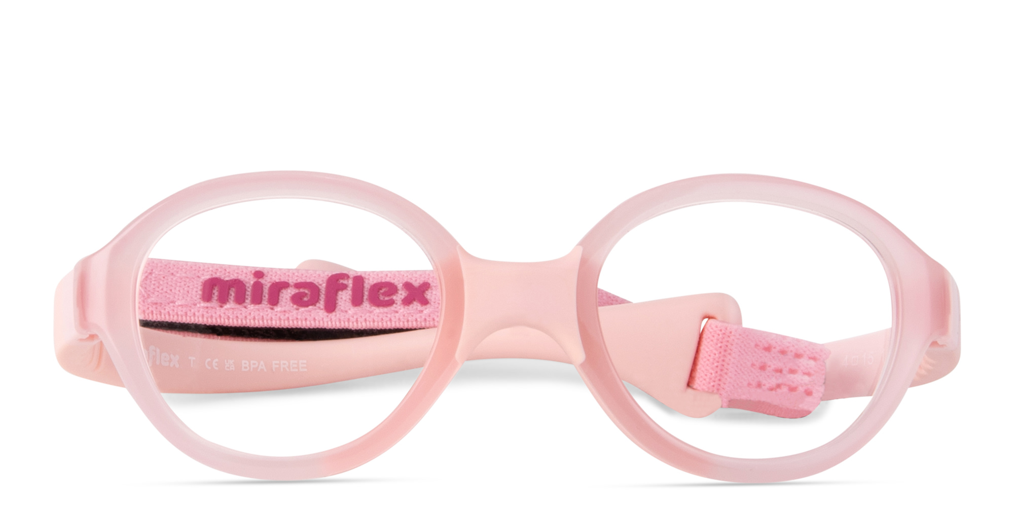 Shop Mira Flex Kids Oval Eyeglasses in Light Pink online.