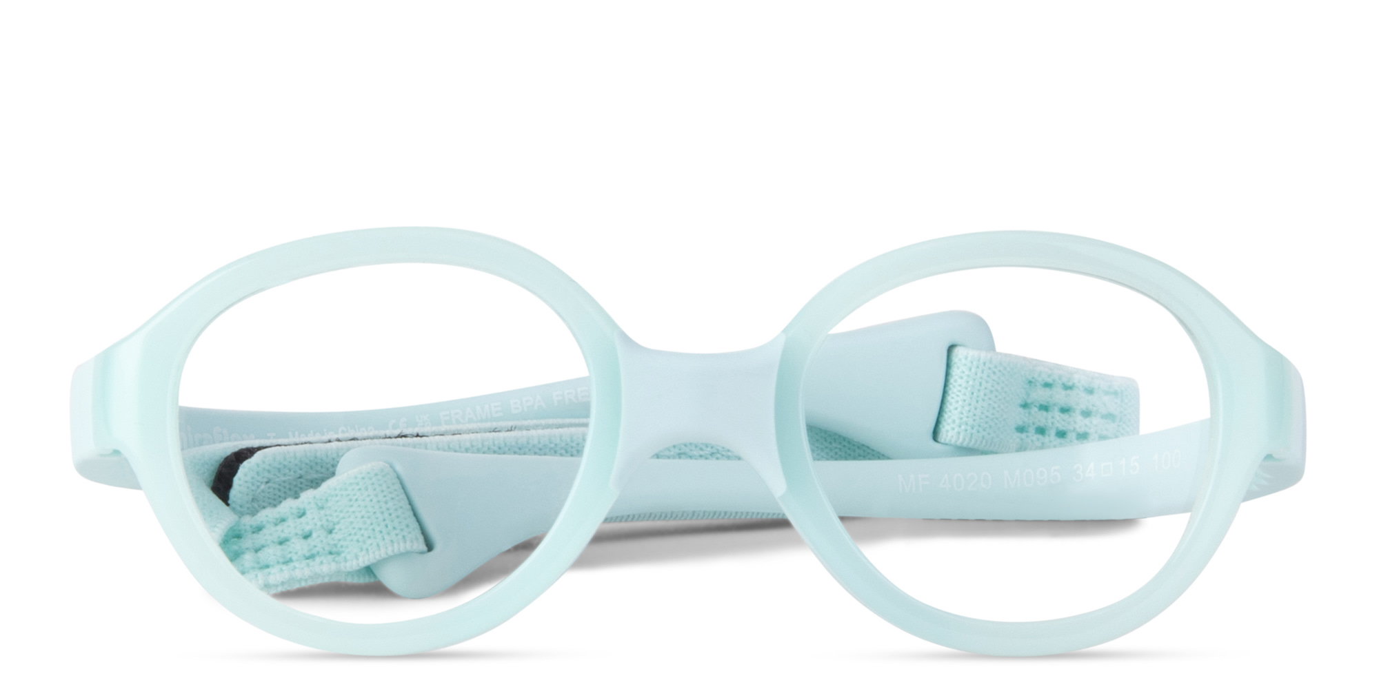Shop Mira Flex Kids Oval Eyeglasses in Light Blue online.