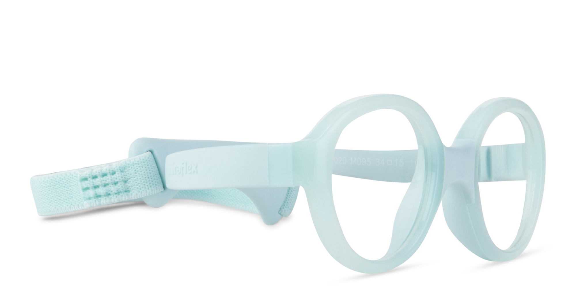 Shop Mira Flex Kids Oval Eyeglasses in Light Blue online.