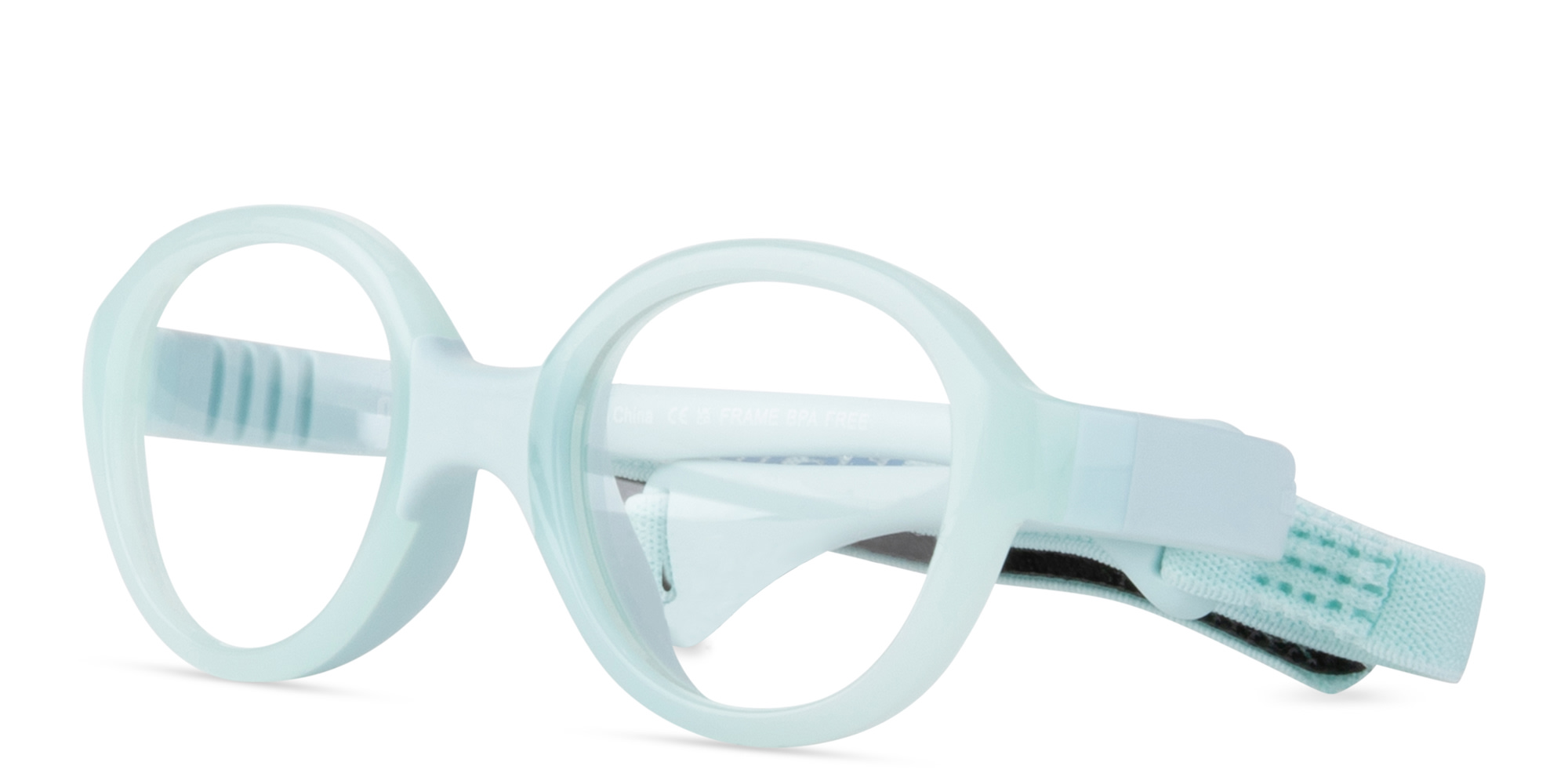 Shop Mira Flex Kids Oval Eyeglasses in Light Blue online.
