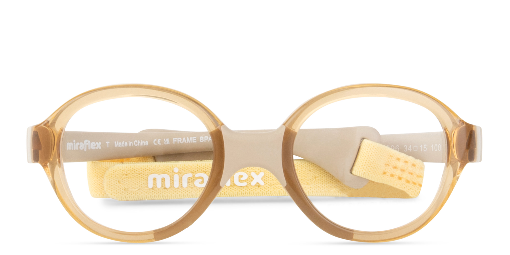 Shop Mira Flex Kids Oval Eyeglasses in Brown online.