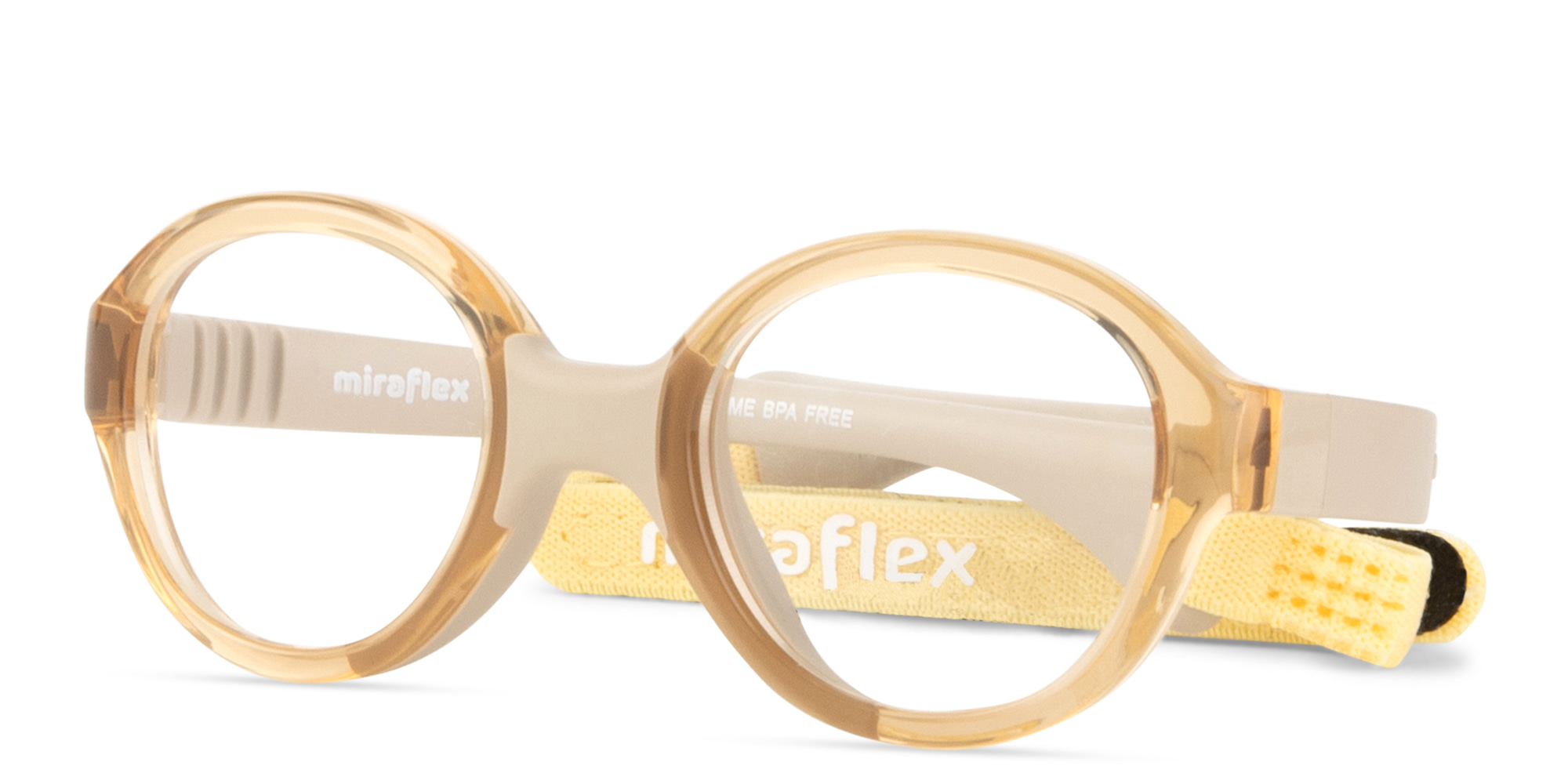 Shop Mira Flex Kids Oval Eyeglasses in Brown online.