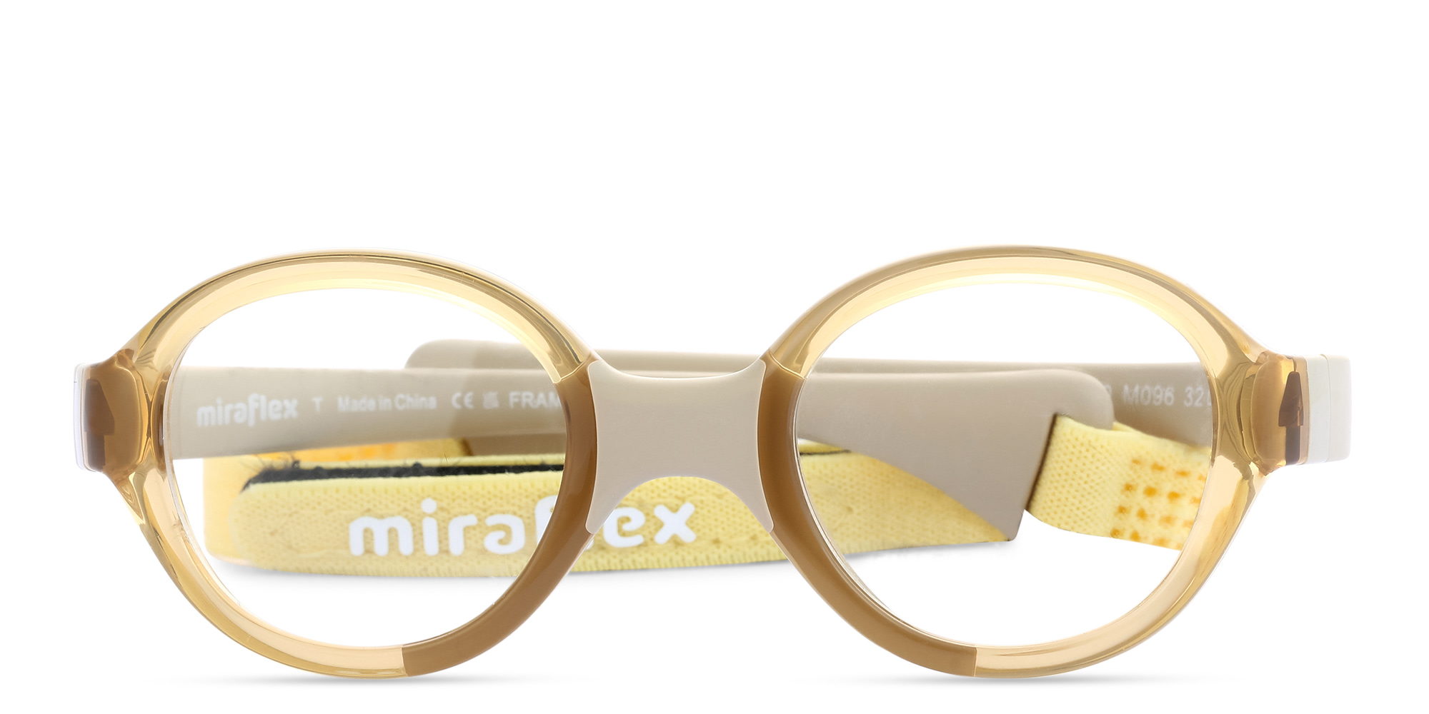 Shop Mira Flex Kids Oval Eyeglasses in Light Brown online.