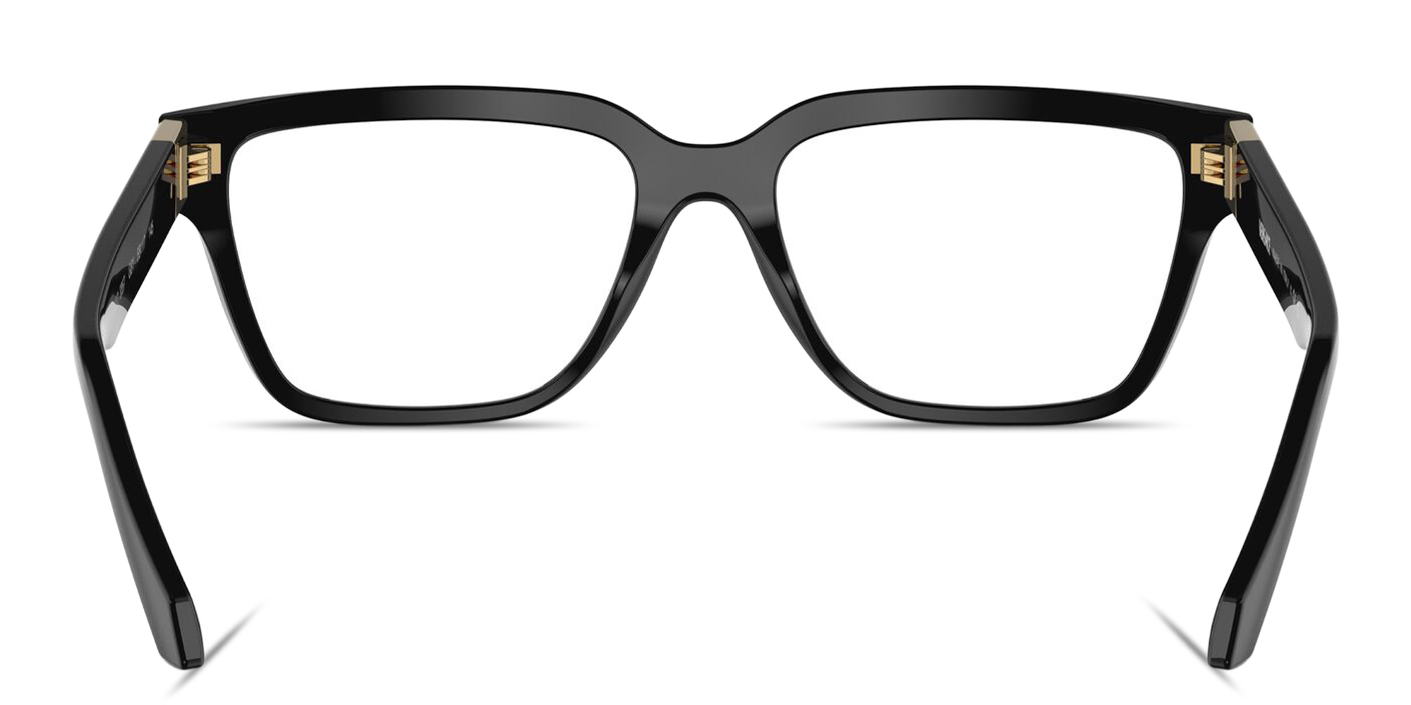 Shop VERSACE Medusa Rectangle Eyeglasses in Black online.