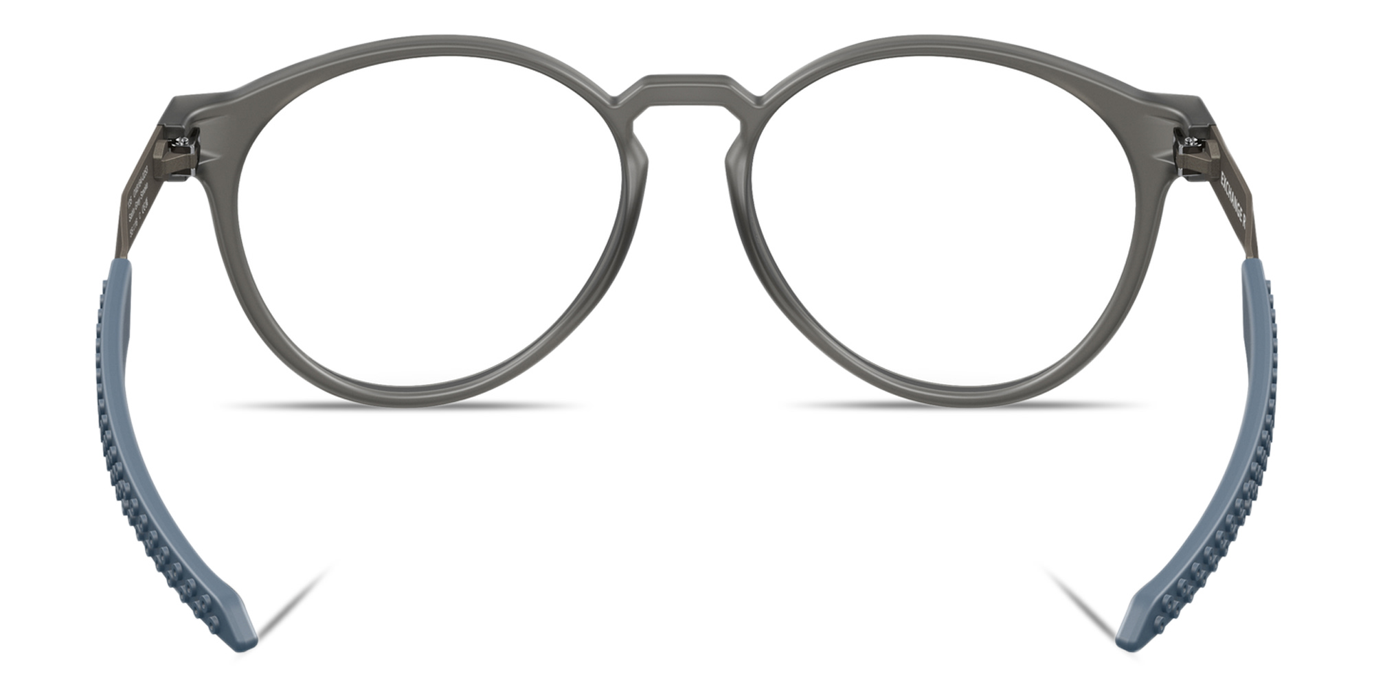 Oakley Exchange R Round Eyeglasses in Grey – Product Photo 4
