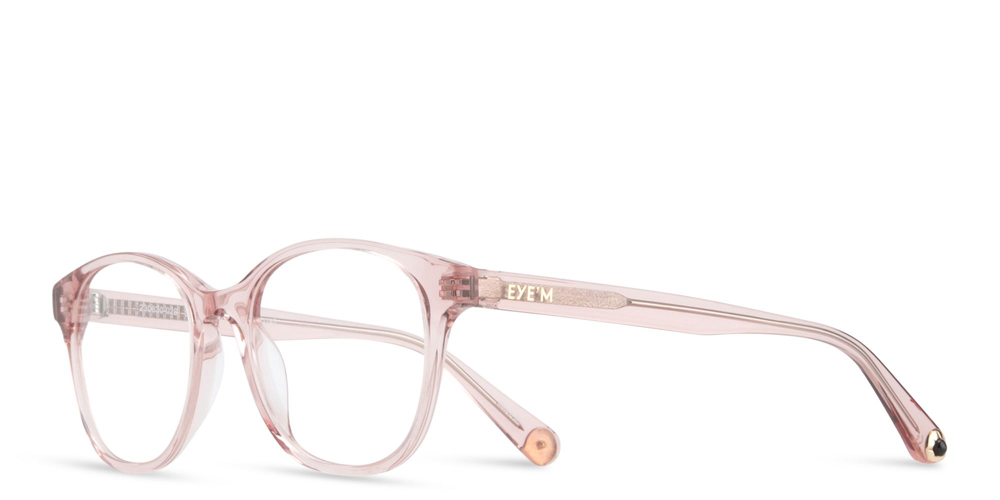 EYE'M Round Eyeglasses in Pink – Product Photo 2